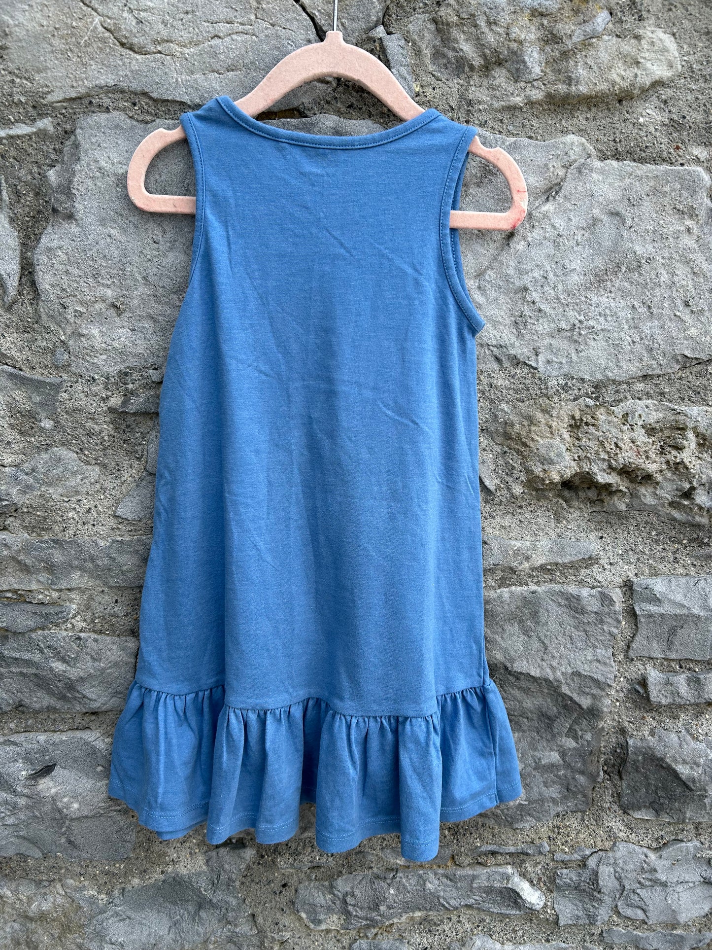 Vacation blue dress 5y (110cm)