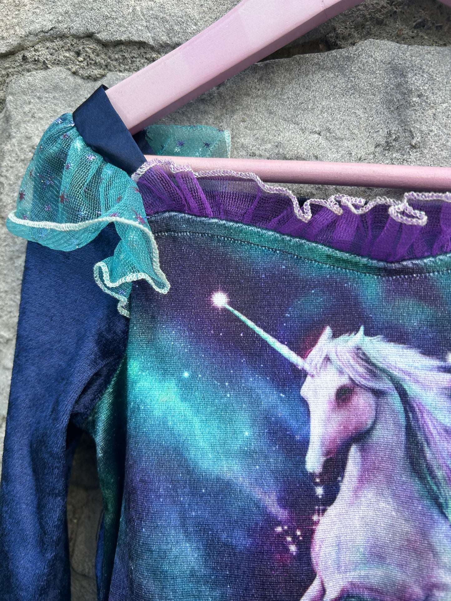 Unicorn dress 5-6y (110-116cm)