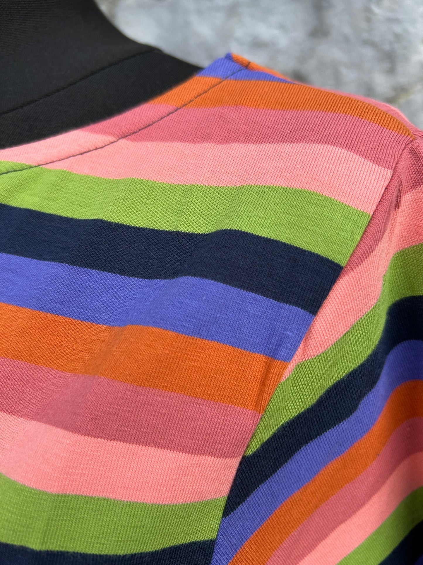 Pink stripy T-shirt uk 12