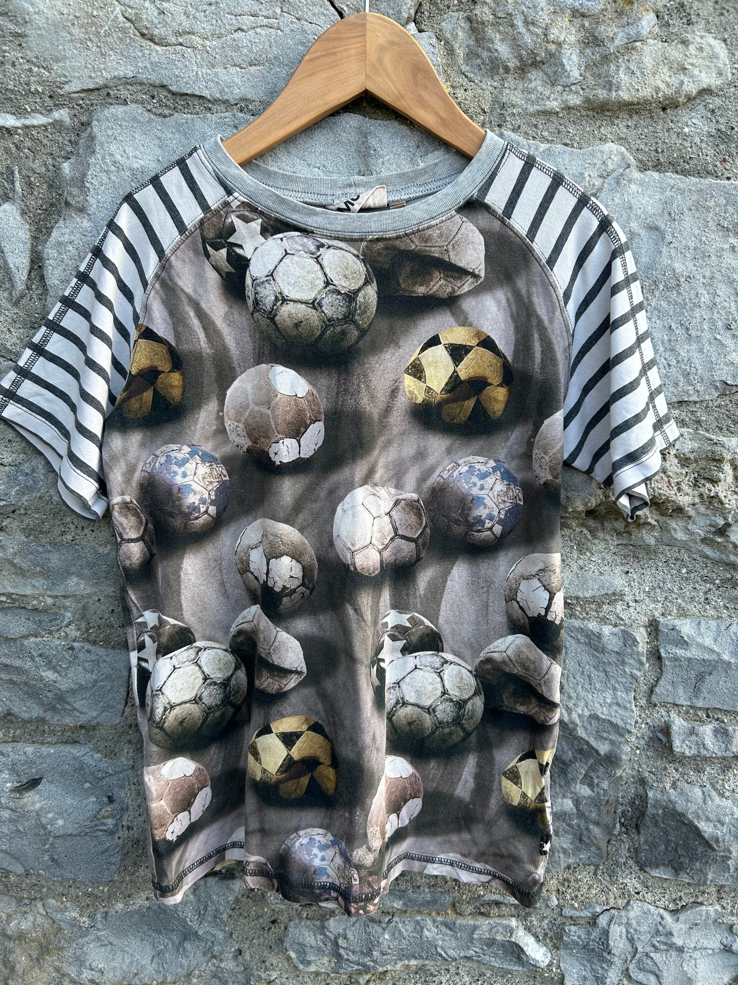 Football grey raglan T-shirt 11-12y (146-152cm)