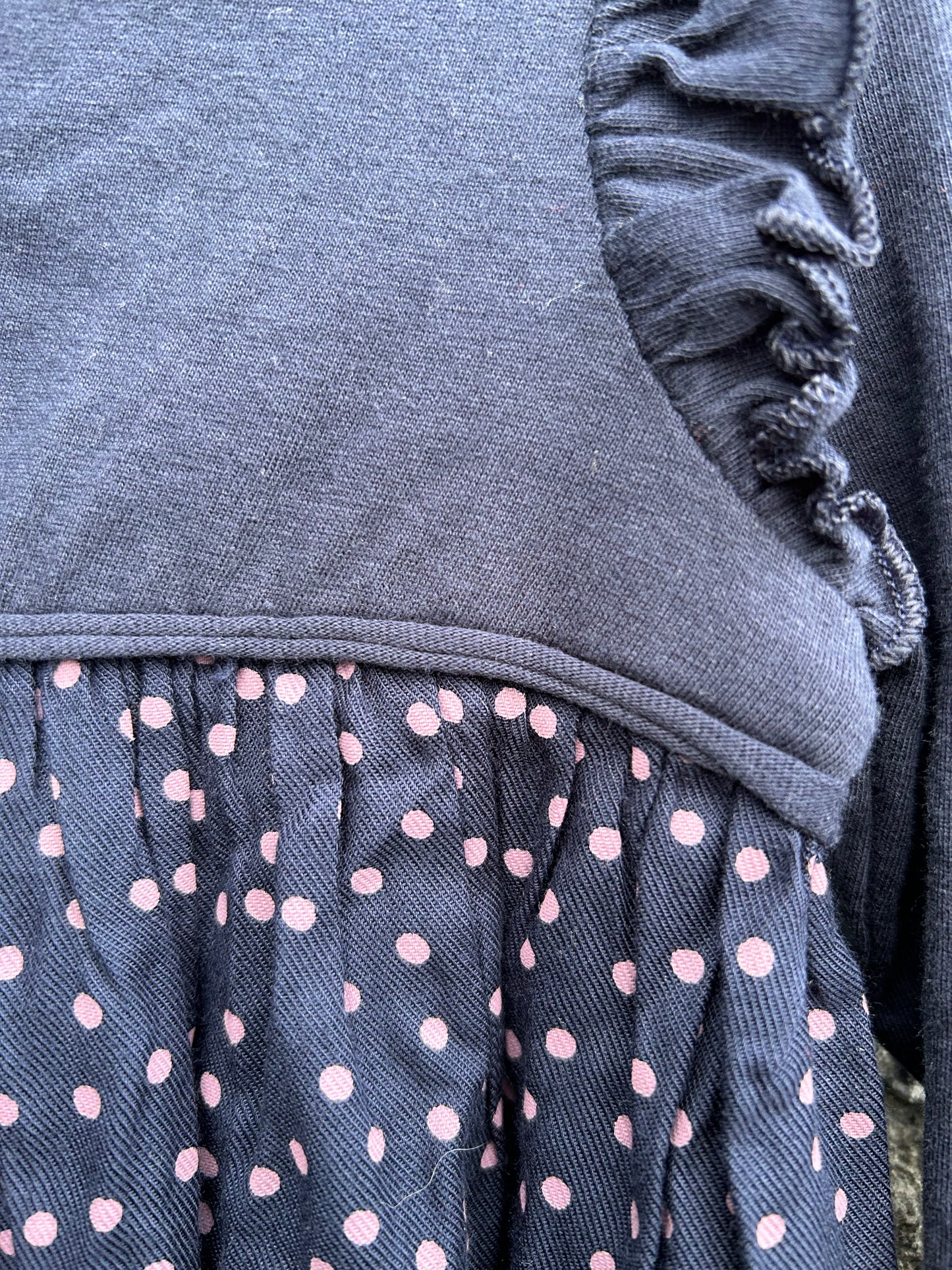 Navy dress 12m (80cm)