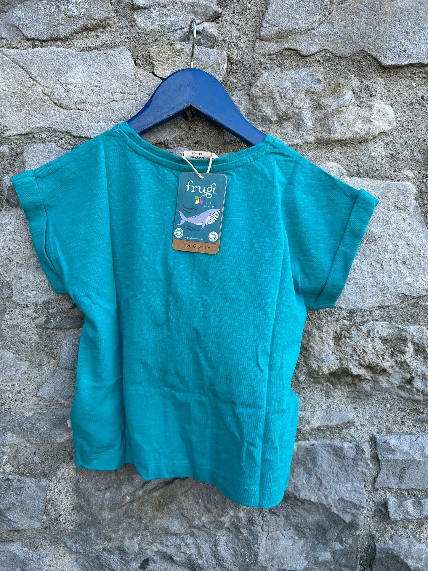 Colourful Dalmatian blue T-shirt 6-7y (116-122cm)