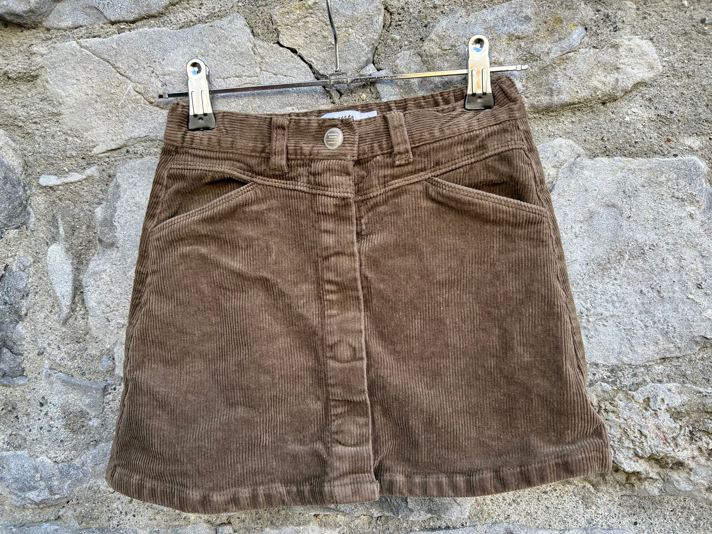 Brown cord skirt 7-8y (122-128cm)