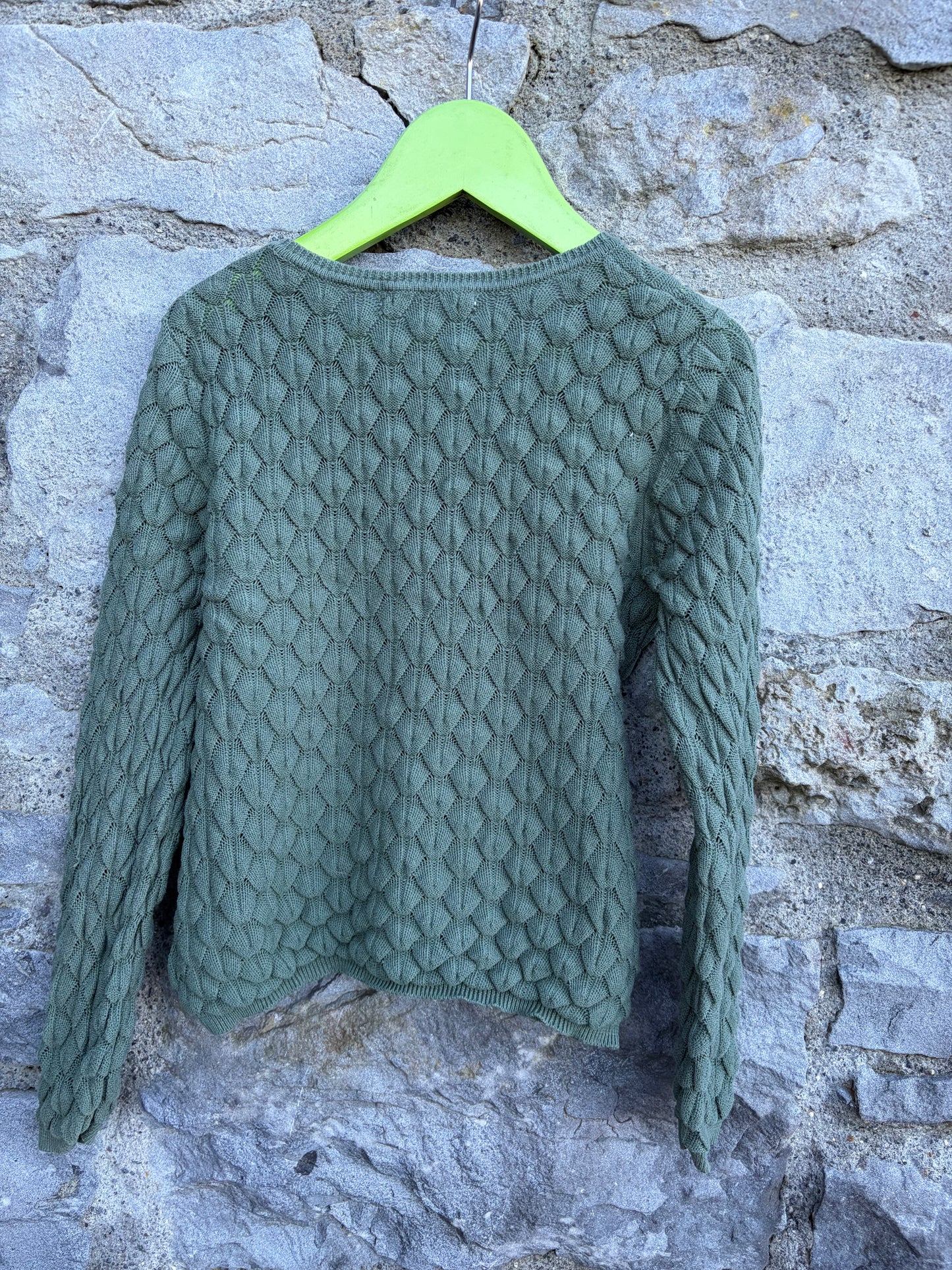 Dark Green light cardigan 5-6y (110-116cm)