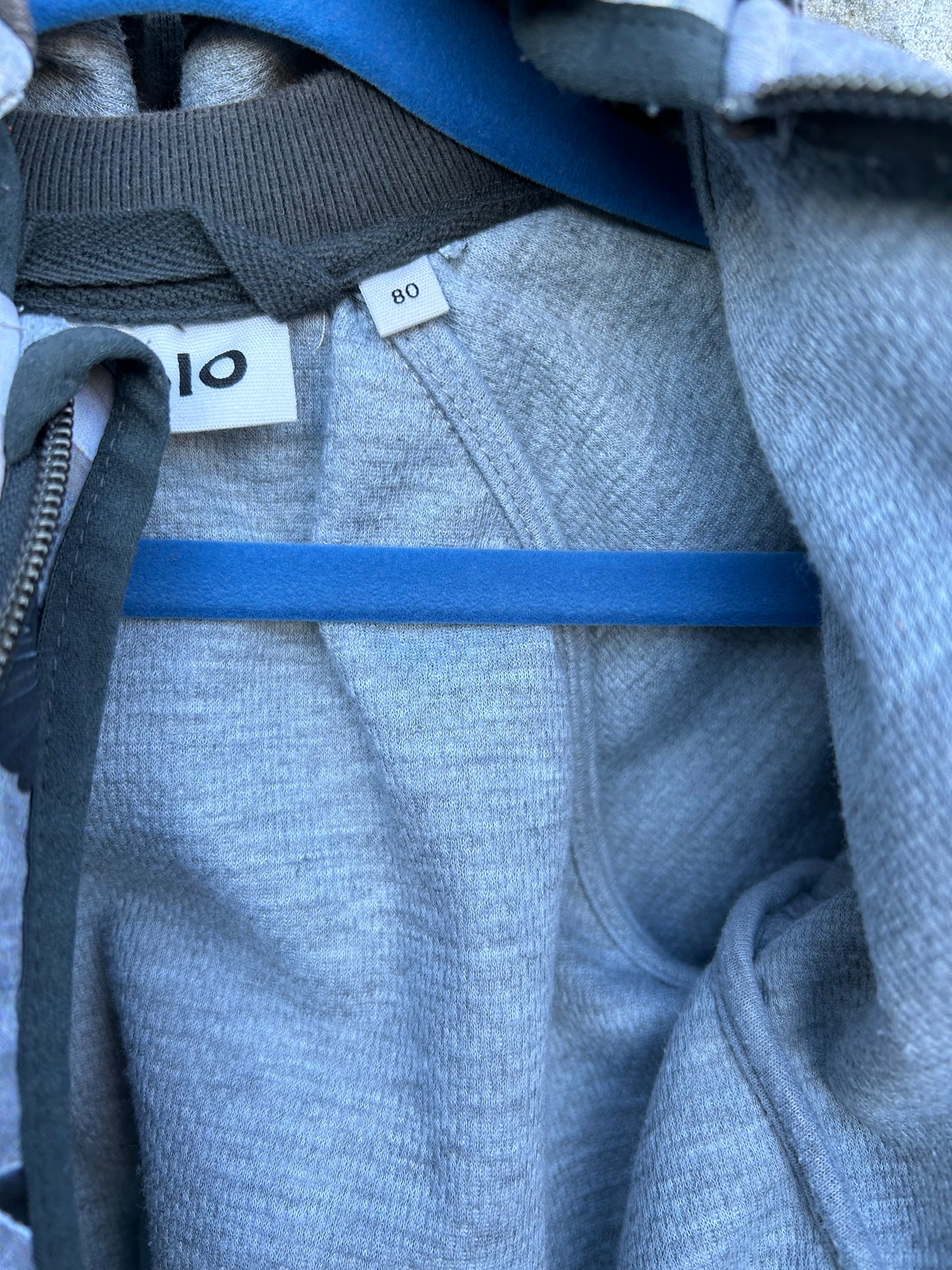Birds&planes grey jacket 9-12m (74-80cm)