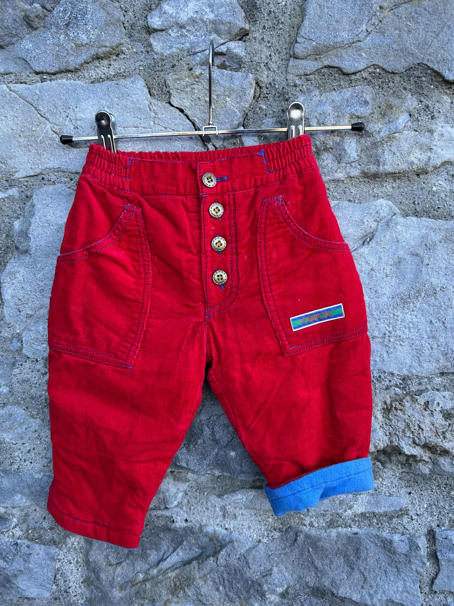 80s red cords 6-9m (68-74cm)