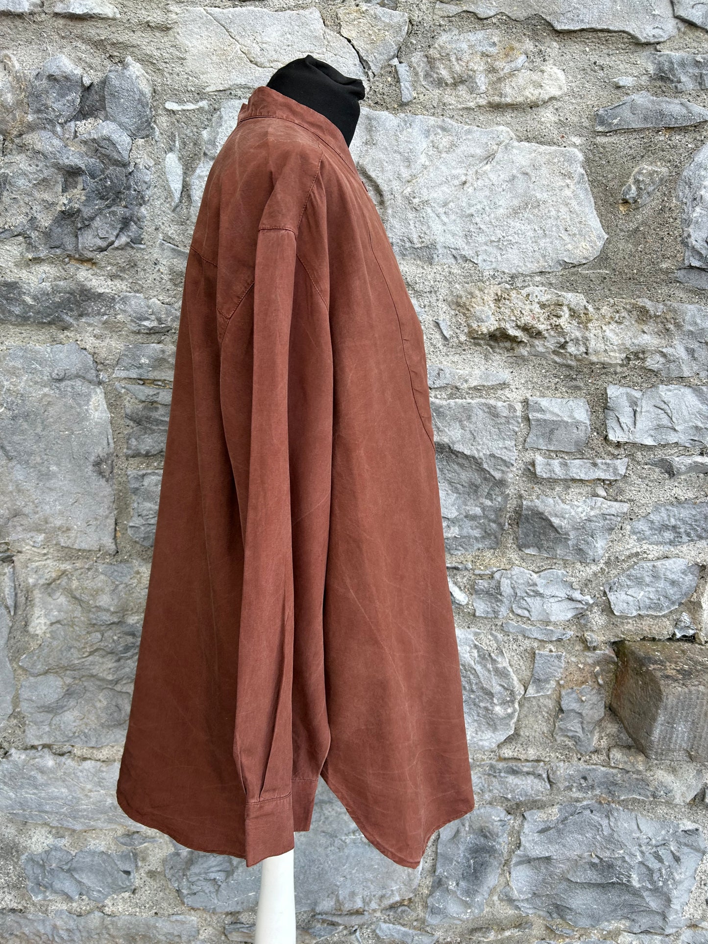 90s brown shirt uk 16-18