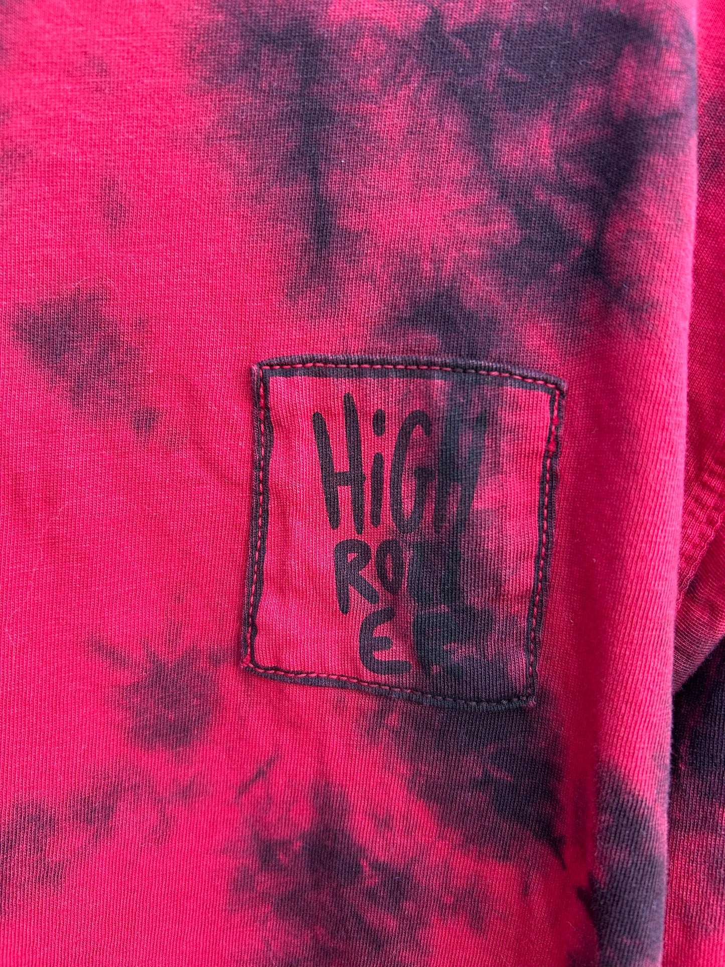 Red tie dye top 6-7y (116-122cm)
