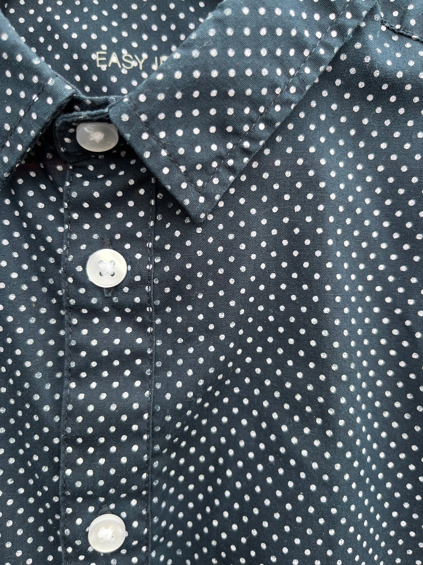 Spotty navy shirt 4-5y (104-110cm)