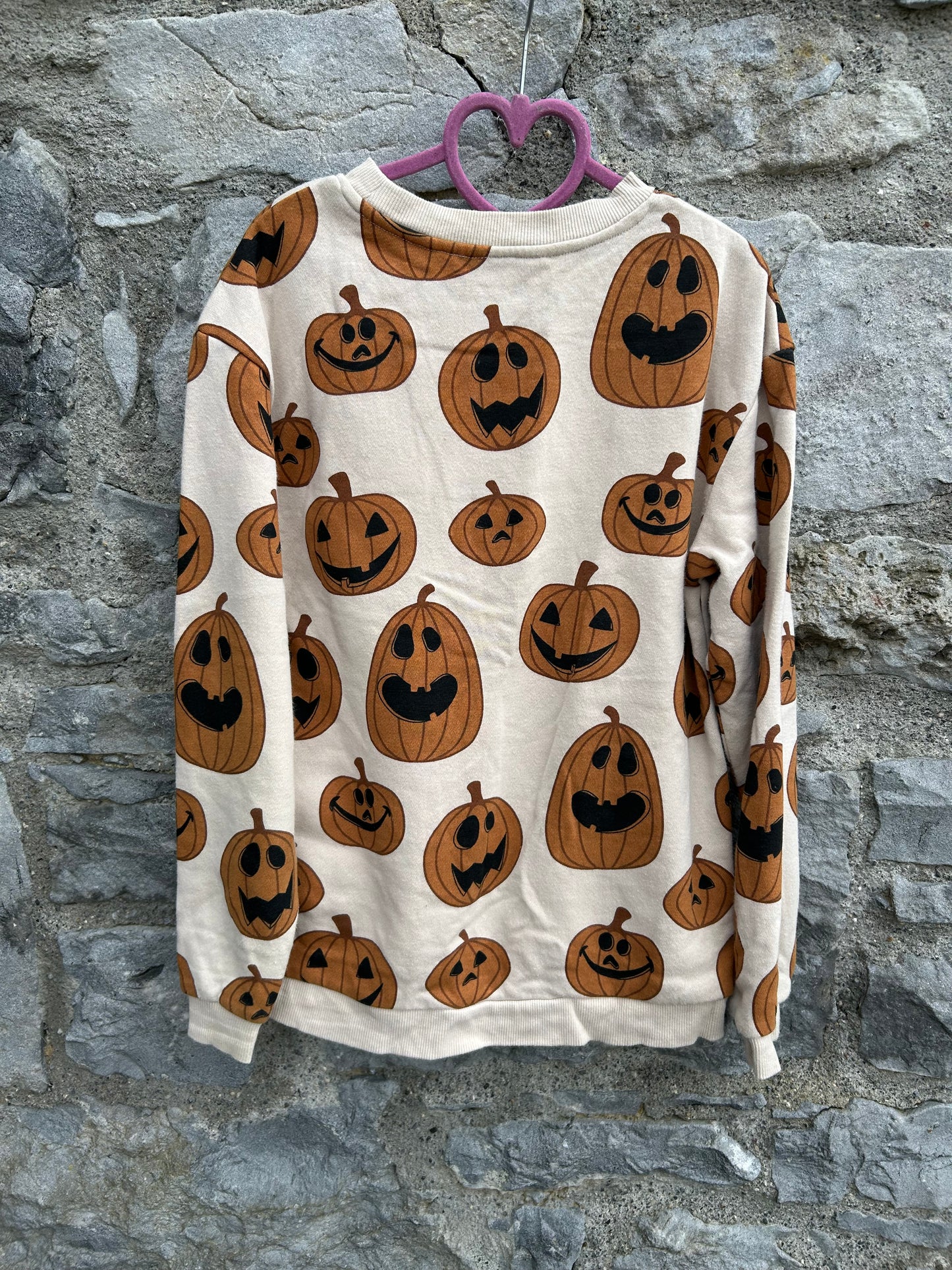 Pumpkin cream sweatshirt 9-10y (134-140cm)