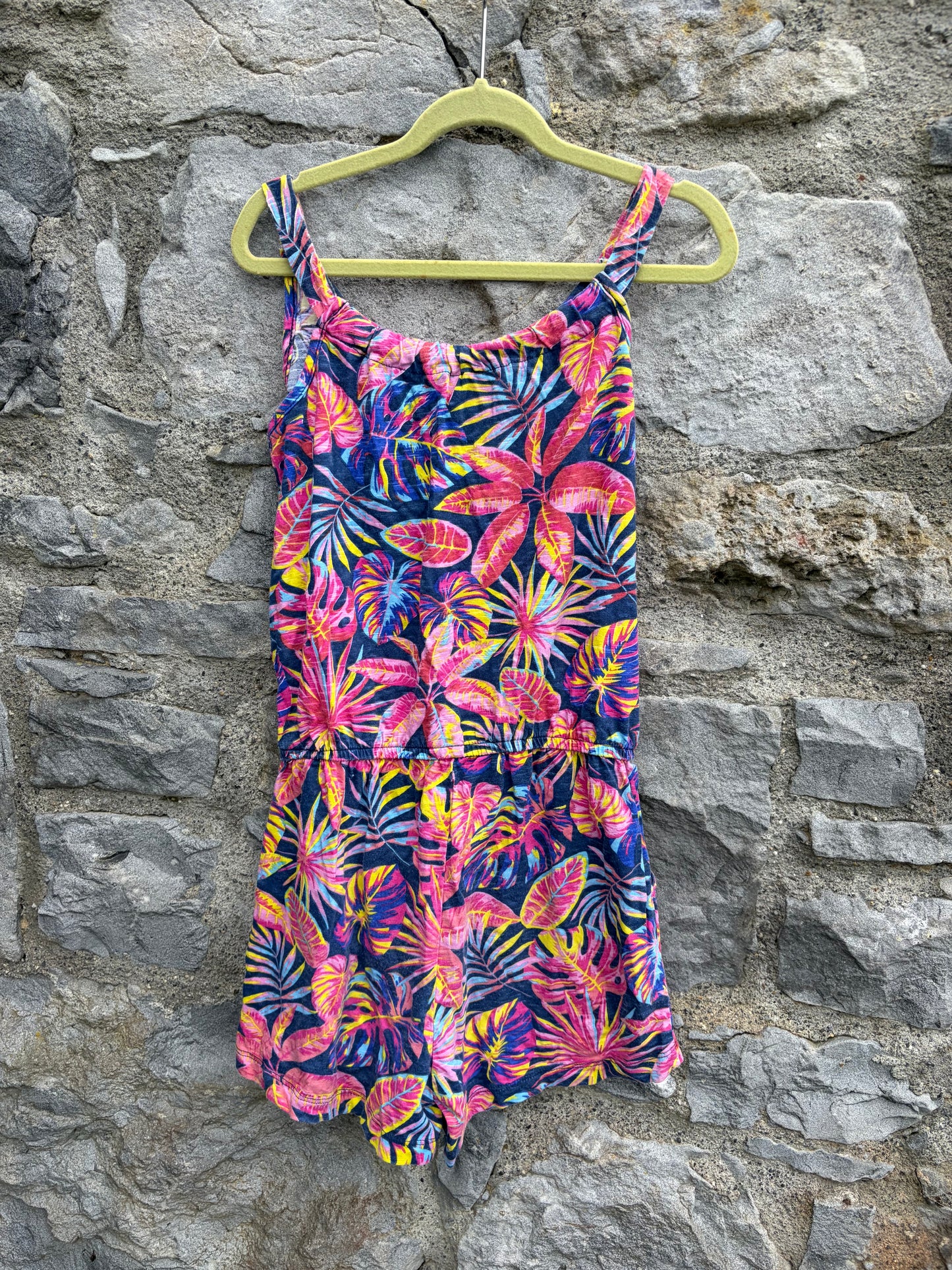 Colourful tropical jumpsuit 9-10y (134-140cm)