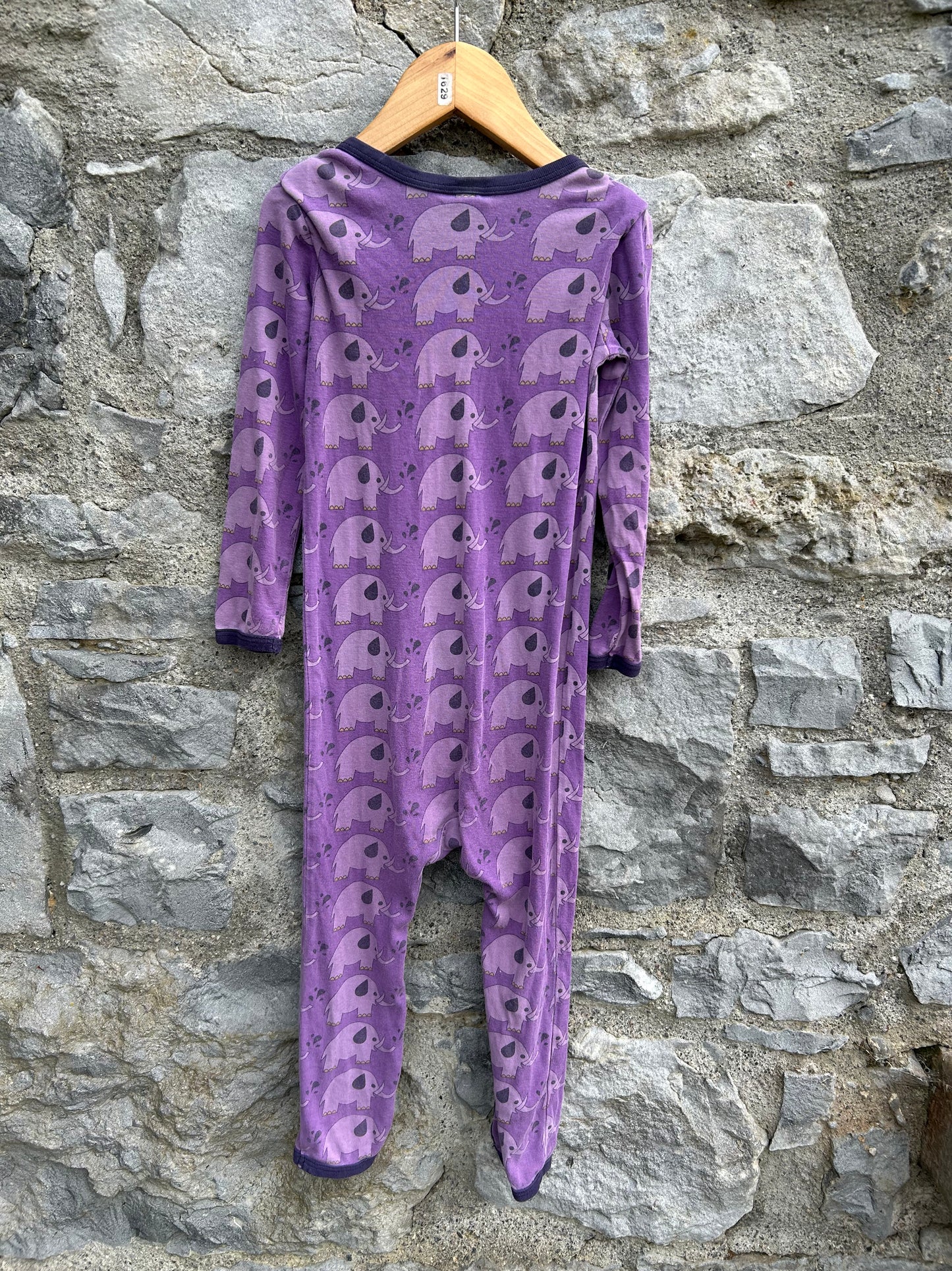 Purple elephant onesie 3y (98cm)