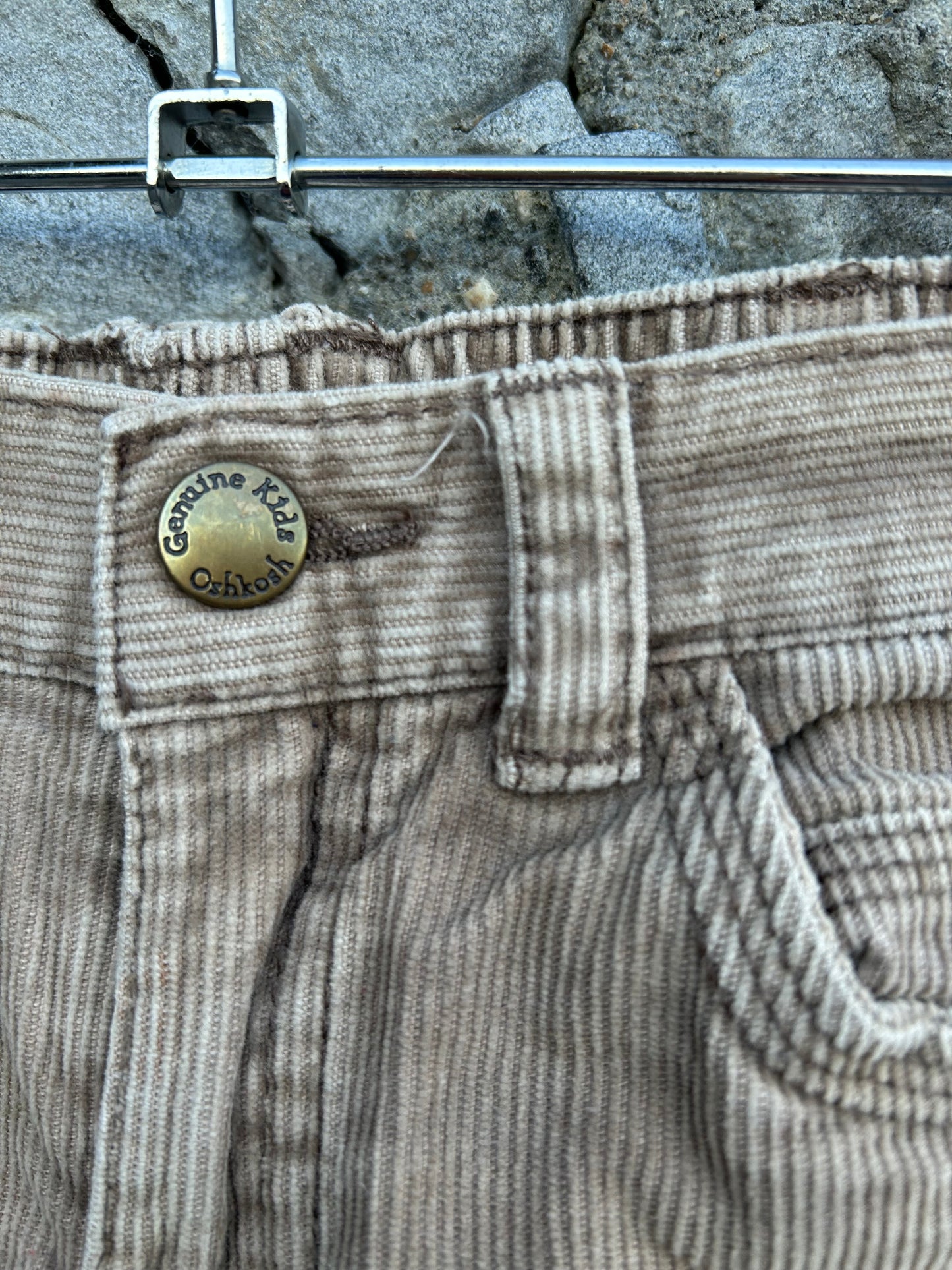 Y2K beige cords 9-12m (74-80cm)
