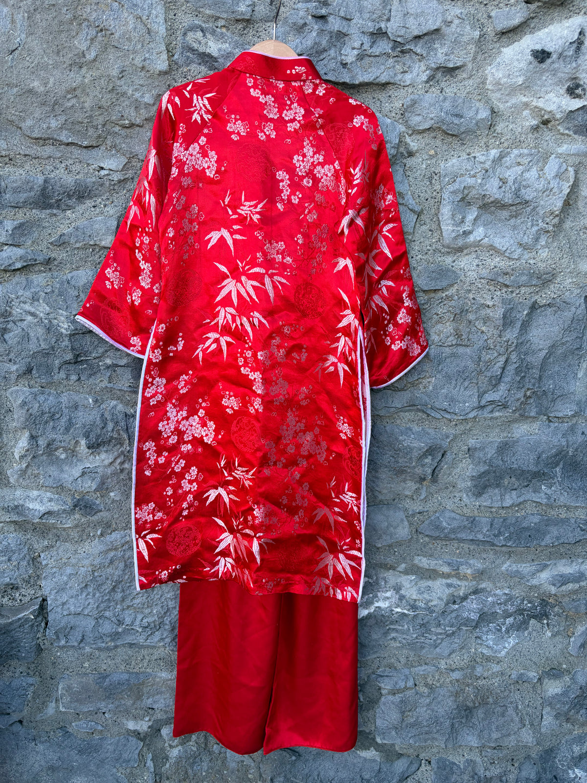 Red oriental tunic&pants 6-7y (116-122cm)
