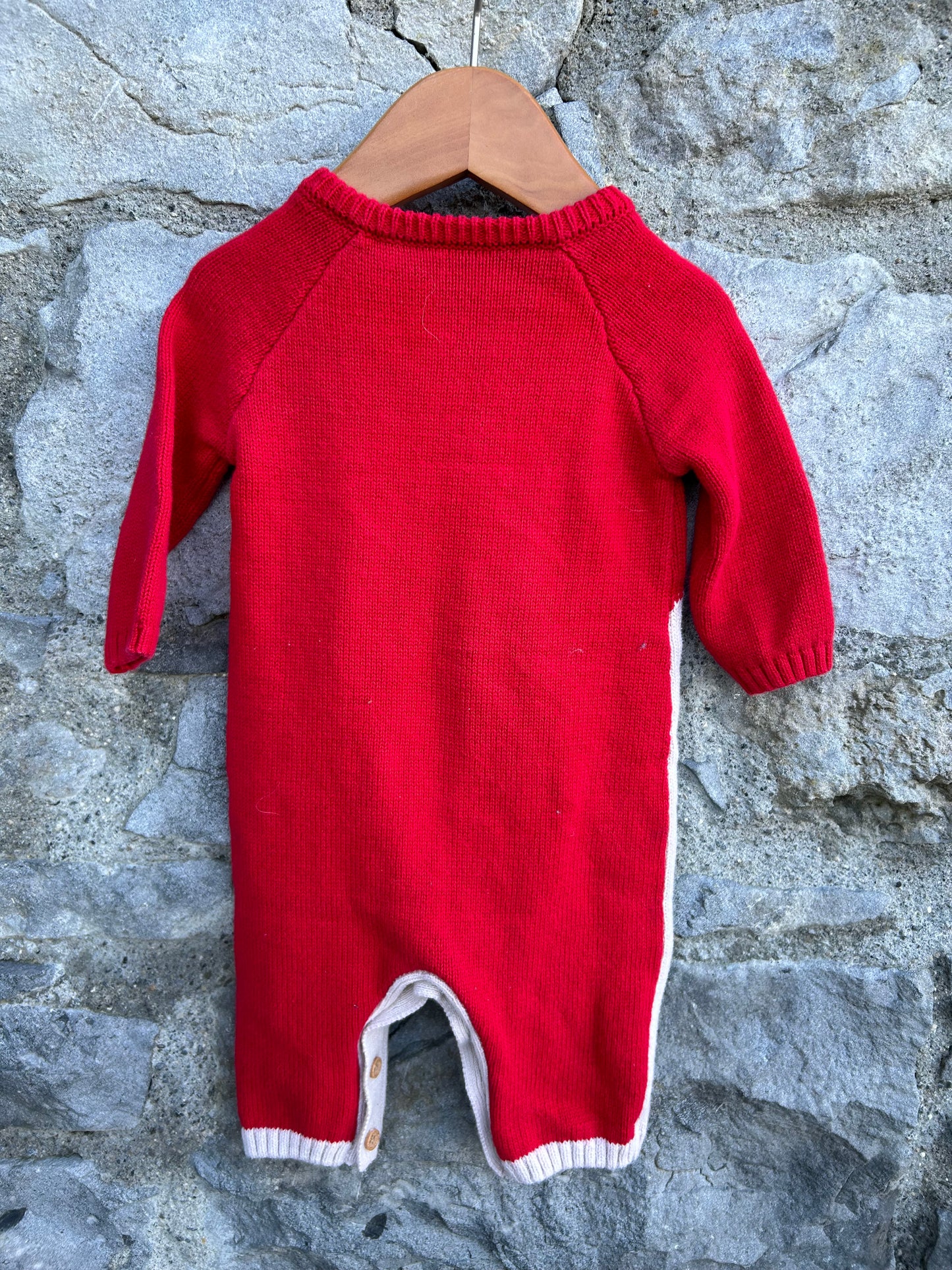 Reindeer red onesie 0-3m (56-62cm)