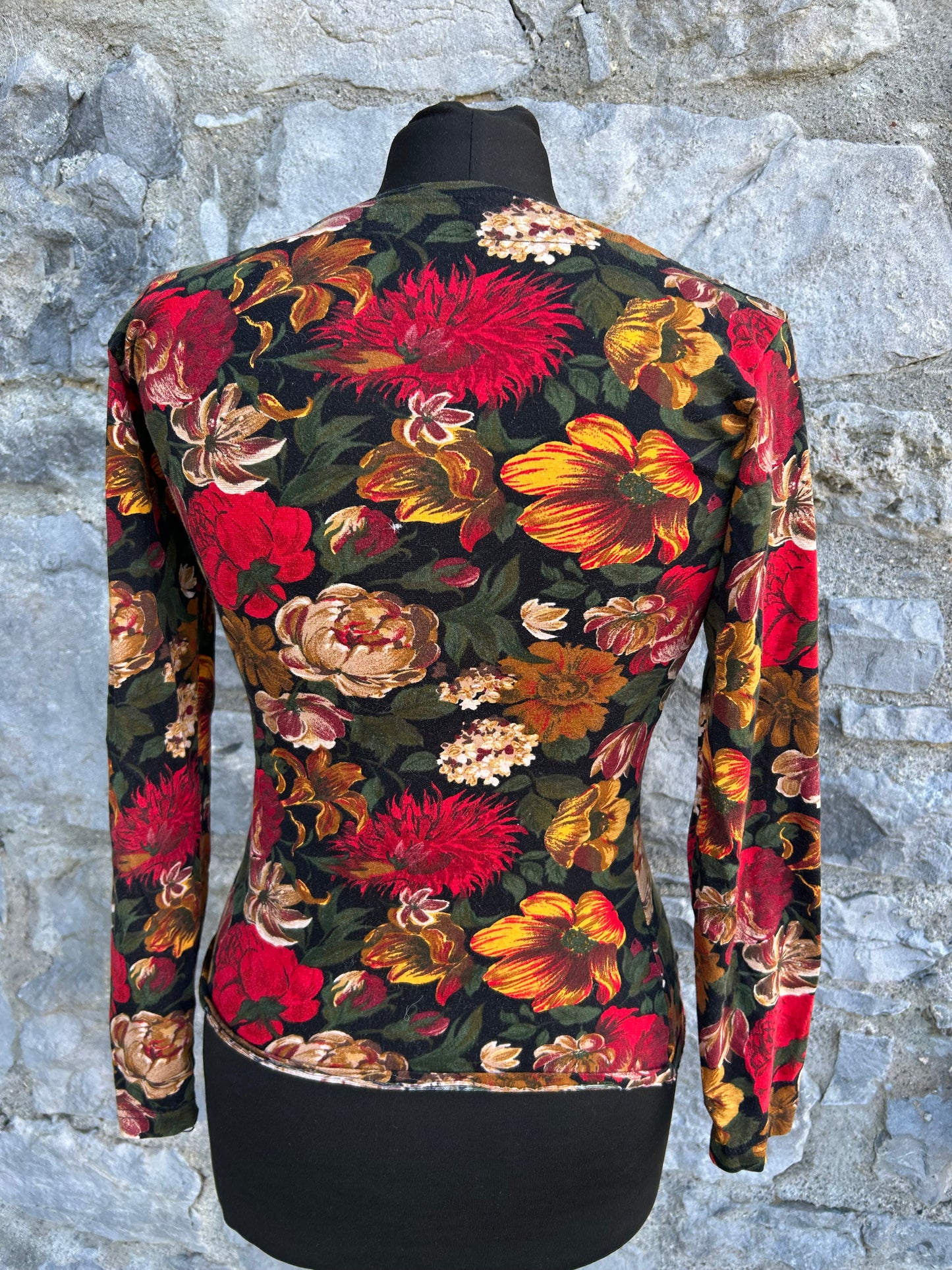 90s autumn flowers top uk 6-8