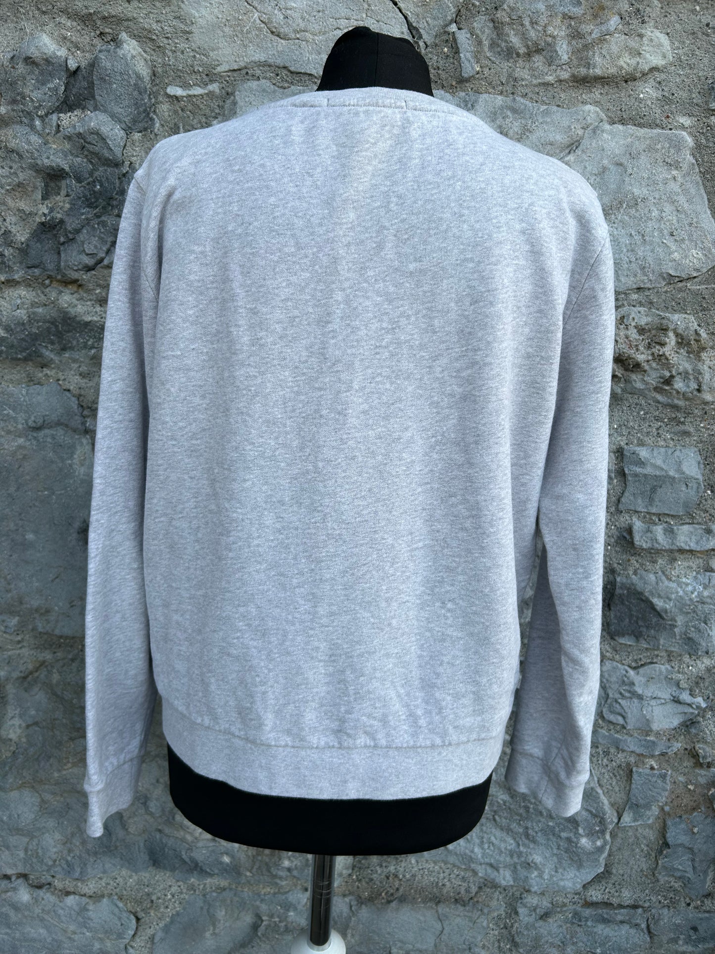 Geometric cat grey sweatshirt uk 10-12