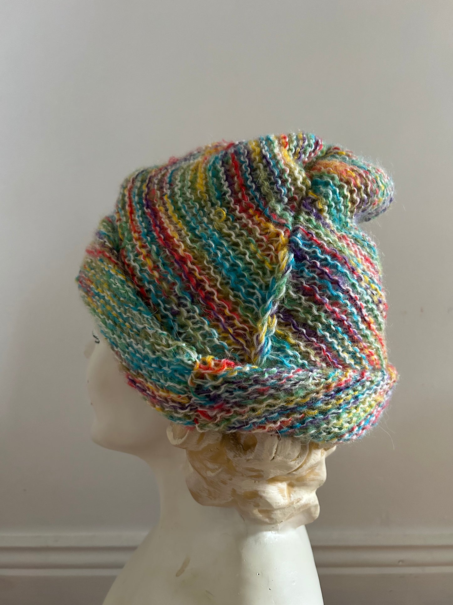 Handmade rainbow hat 52-56cm