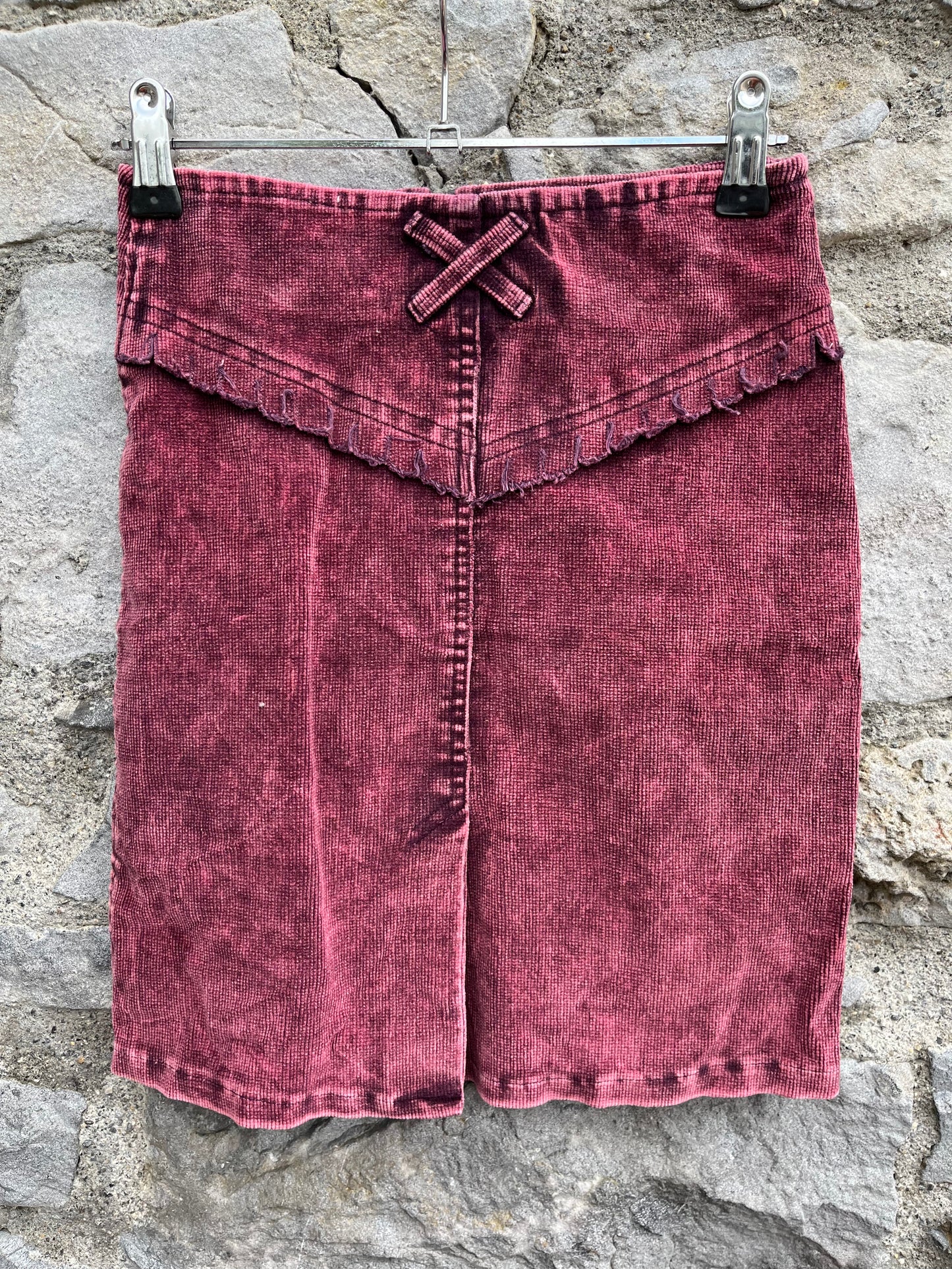 Y2K maroon skirt 9-10y (134-140cm)