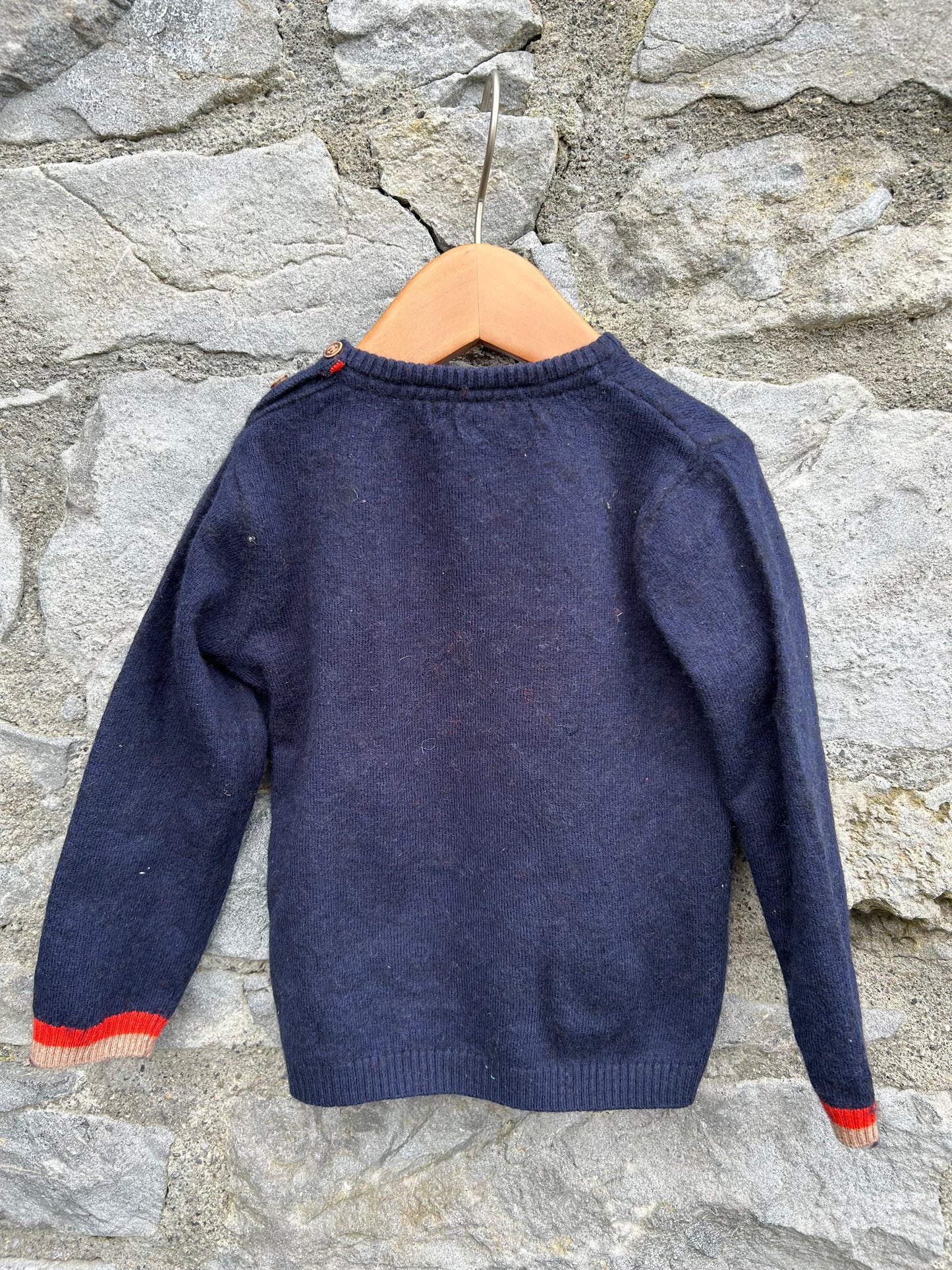 Fox navy jumper 18-24m (86-92cm)
