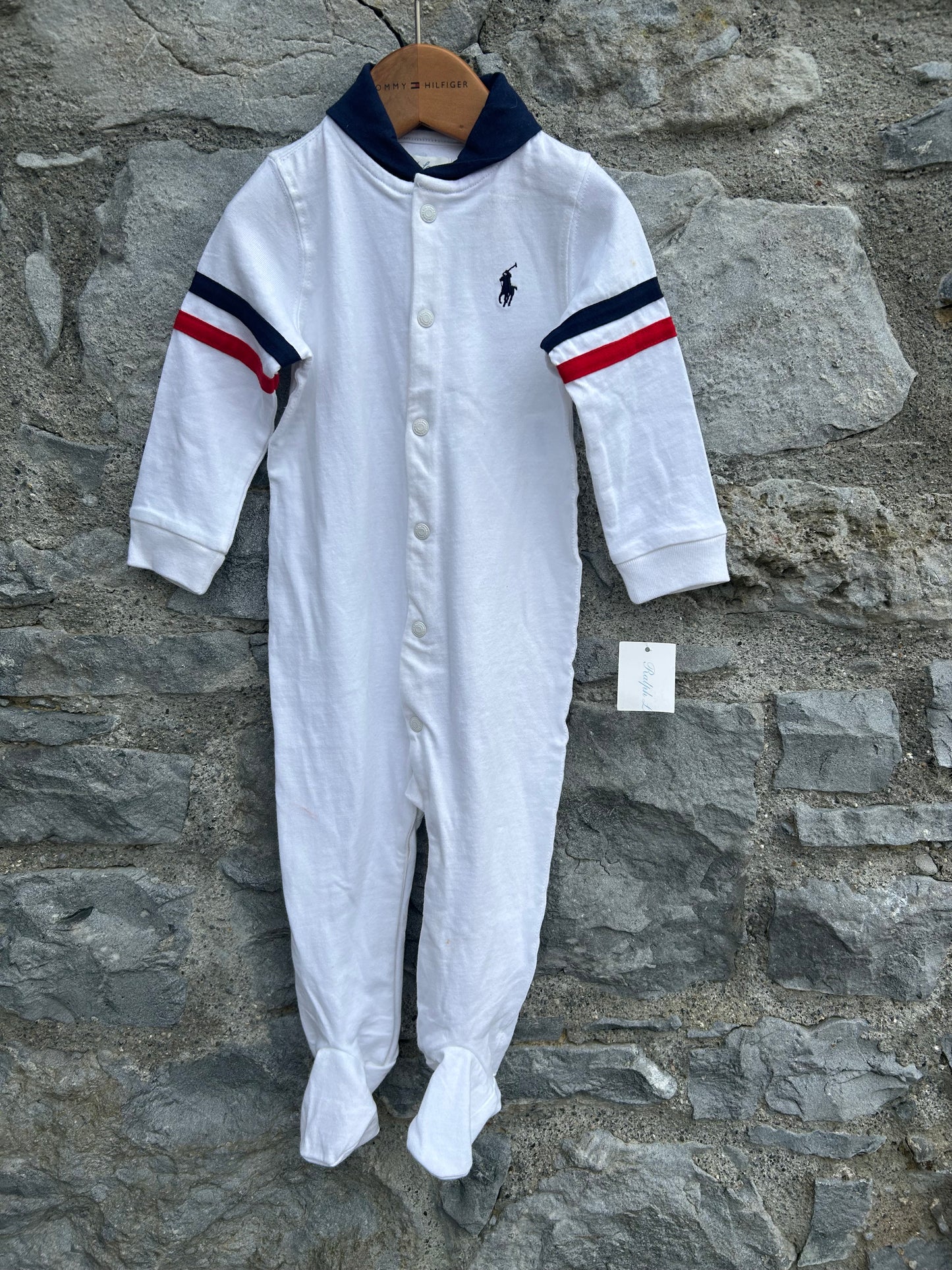 RL white onesie 9m (74cm)