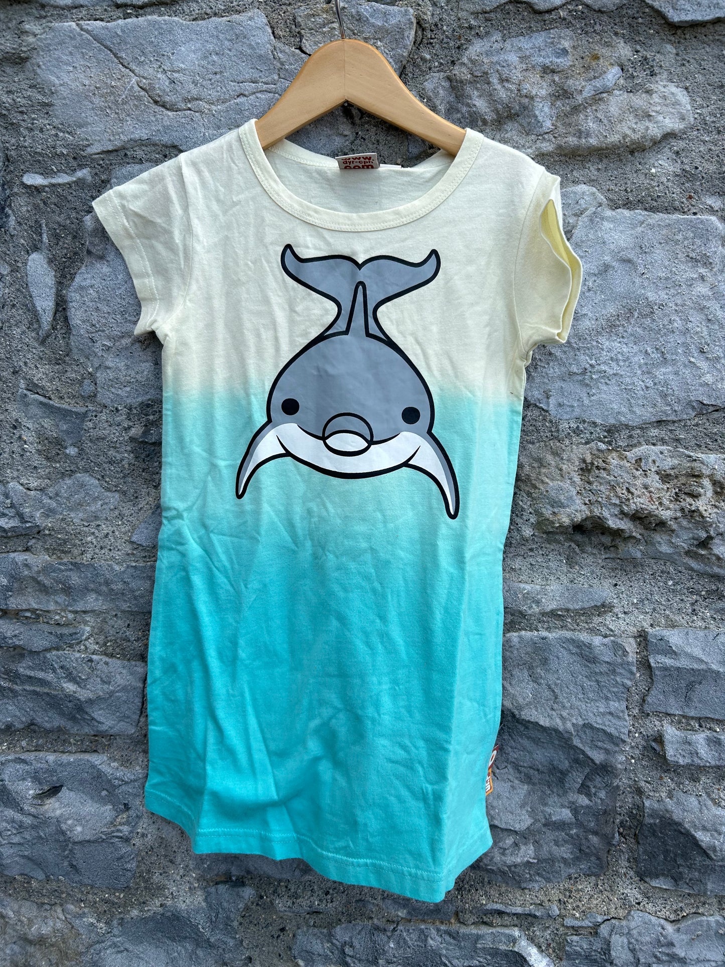 Ombré Dolphin dress 3-4y (98-104cm)