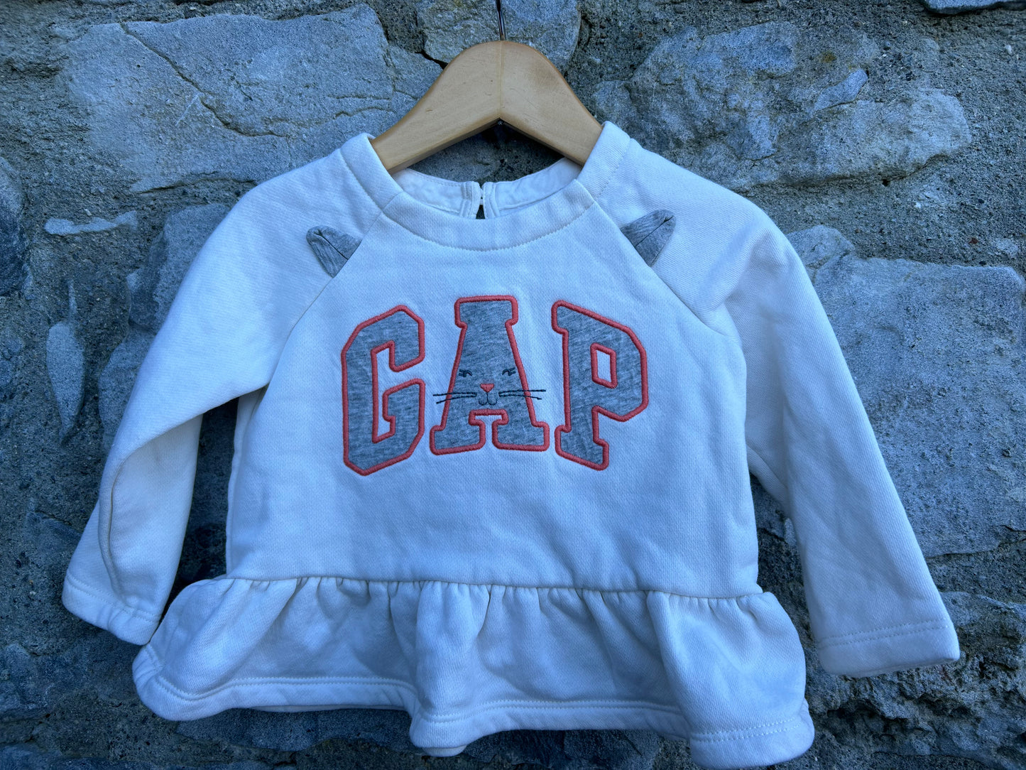 Off white mouse sweatshirt 12m (80cm)