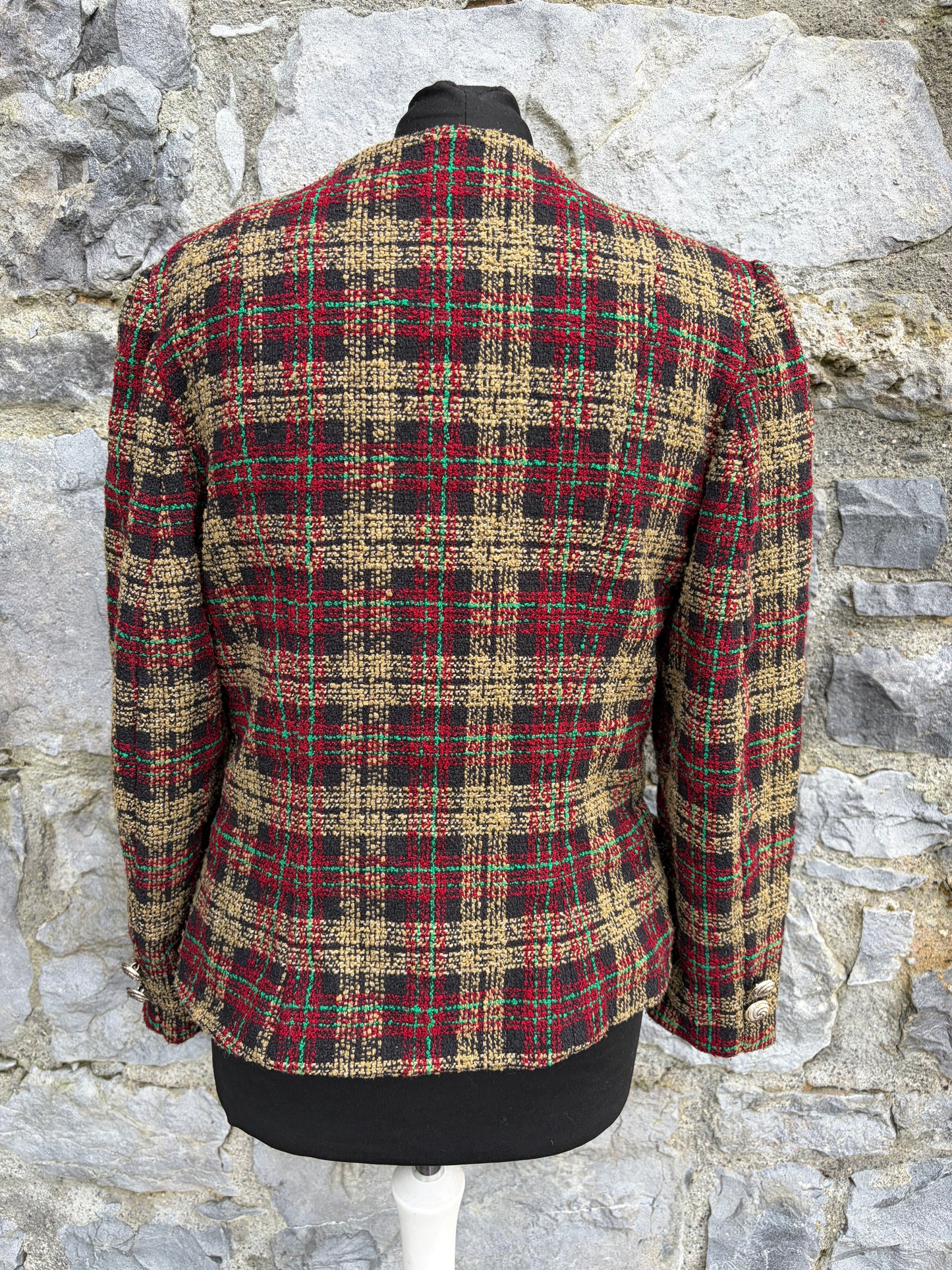 90s check maroon jacket uk 6-8