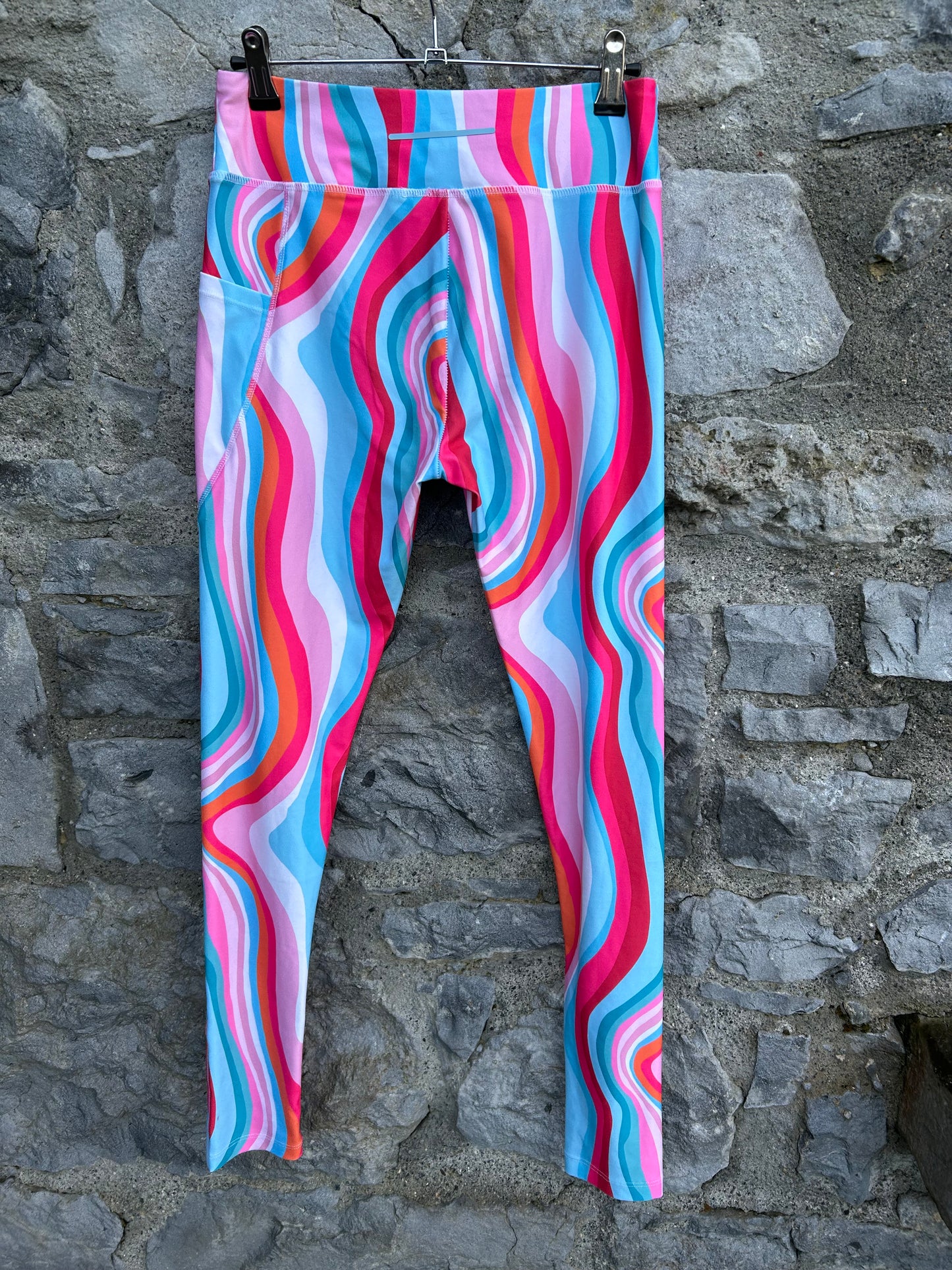 Colourful wavy leggings 12-13y (152-158cm)