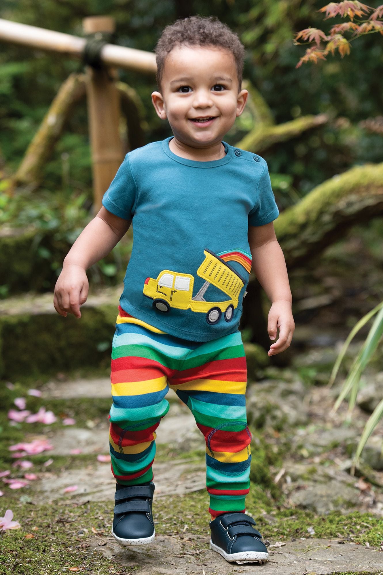 Rainbow truck blue T-shirt 3-6m (62-68cm)