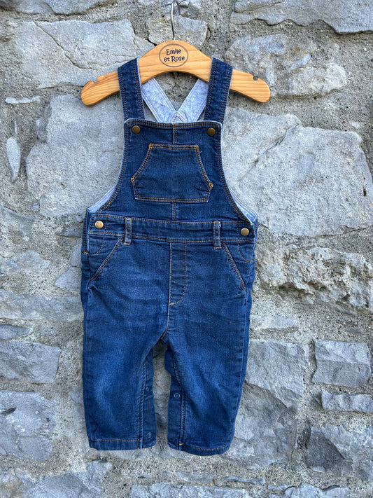 Denim dungarees  9-12m (74-80cm)