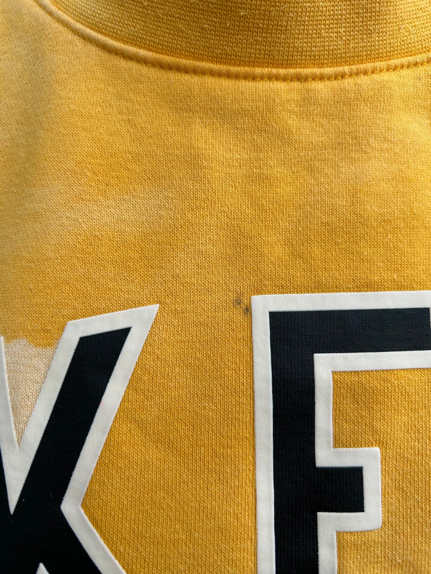 Yellow bleached sweatshirt XL