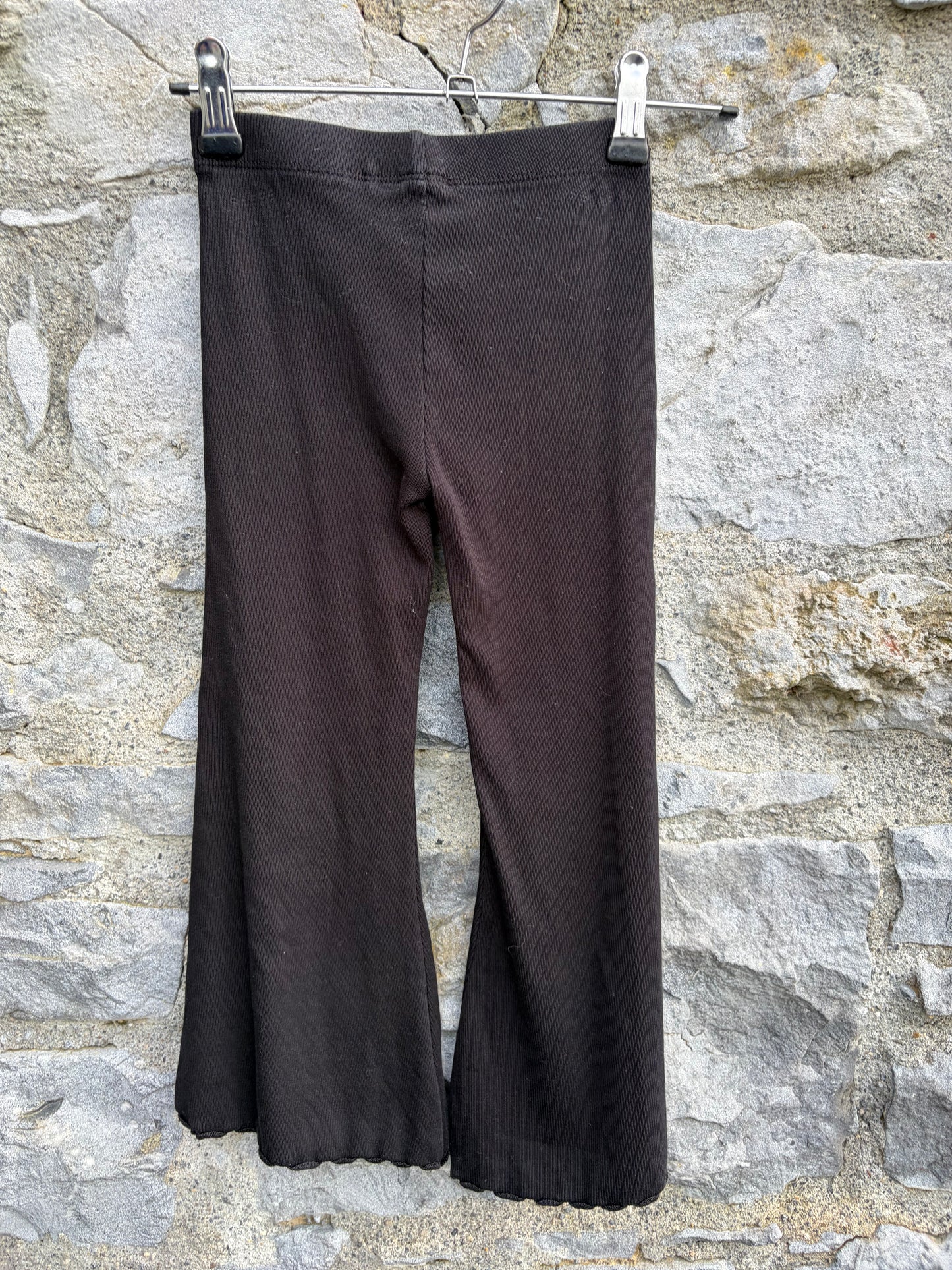Black ribbed flares 4-5y (104-110cm)