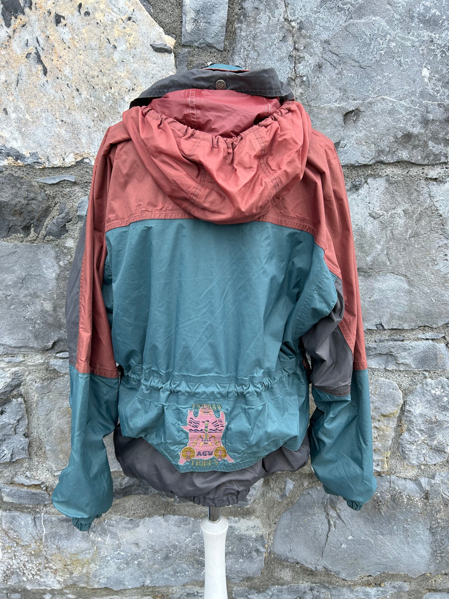 80s petrol&maroon jacket M/L