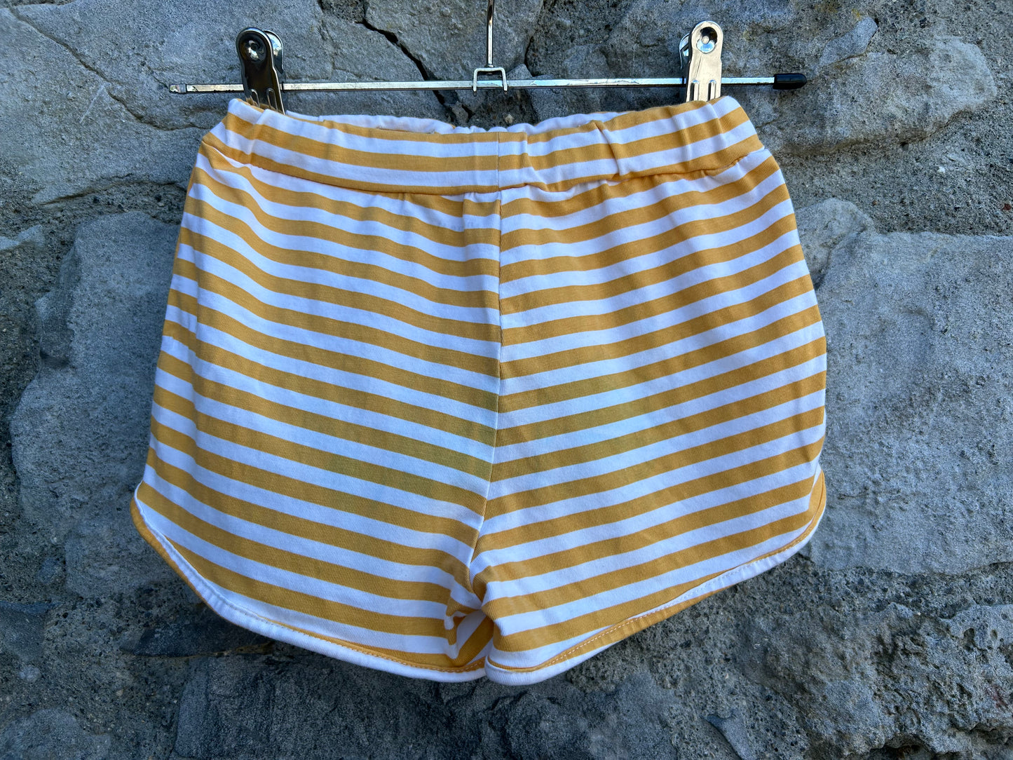 Yellow stripy shorts 2-3y (92-98cm)
