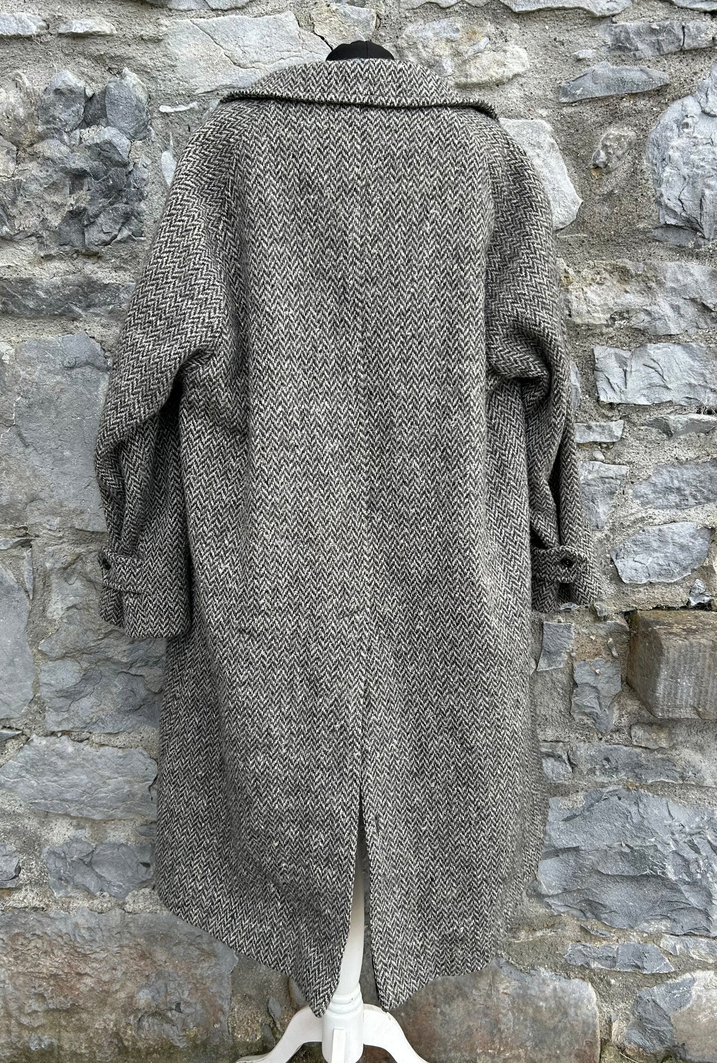 Tweed Wool Coat Medium