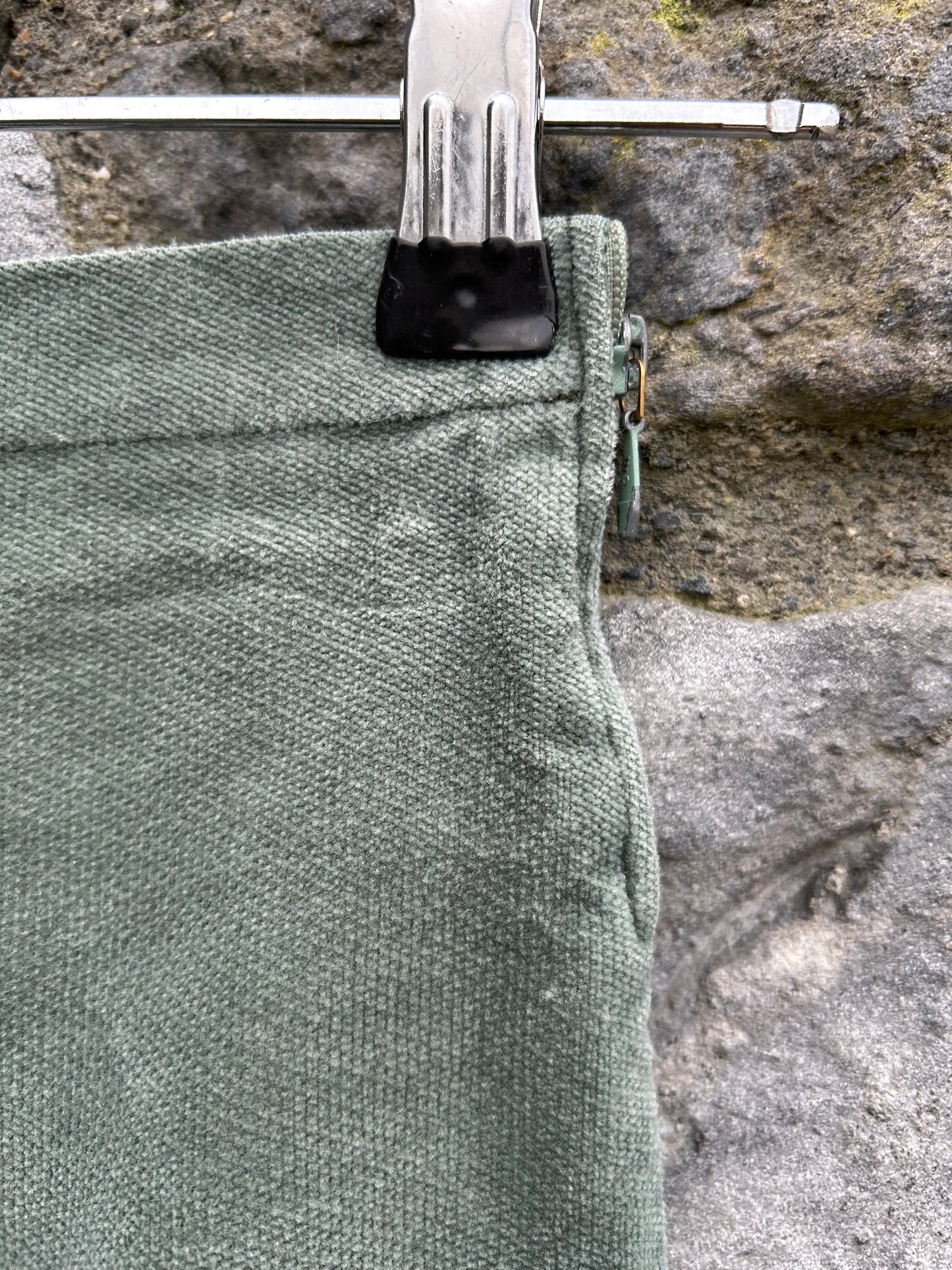 Y2K Khaki velour pants 2-3y (92-98cm)