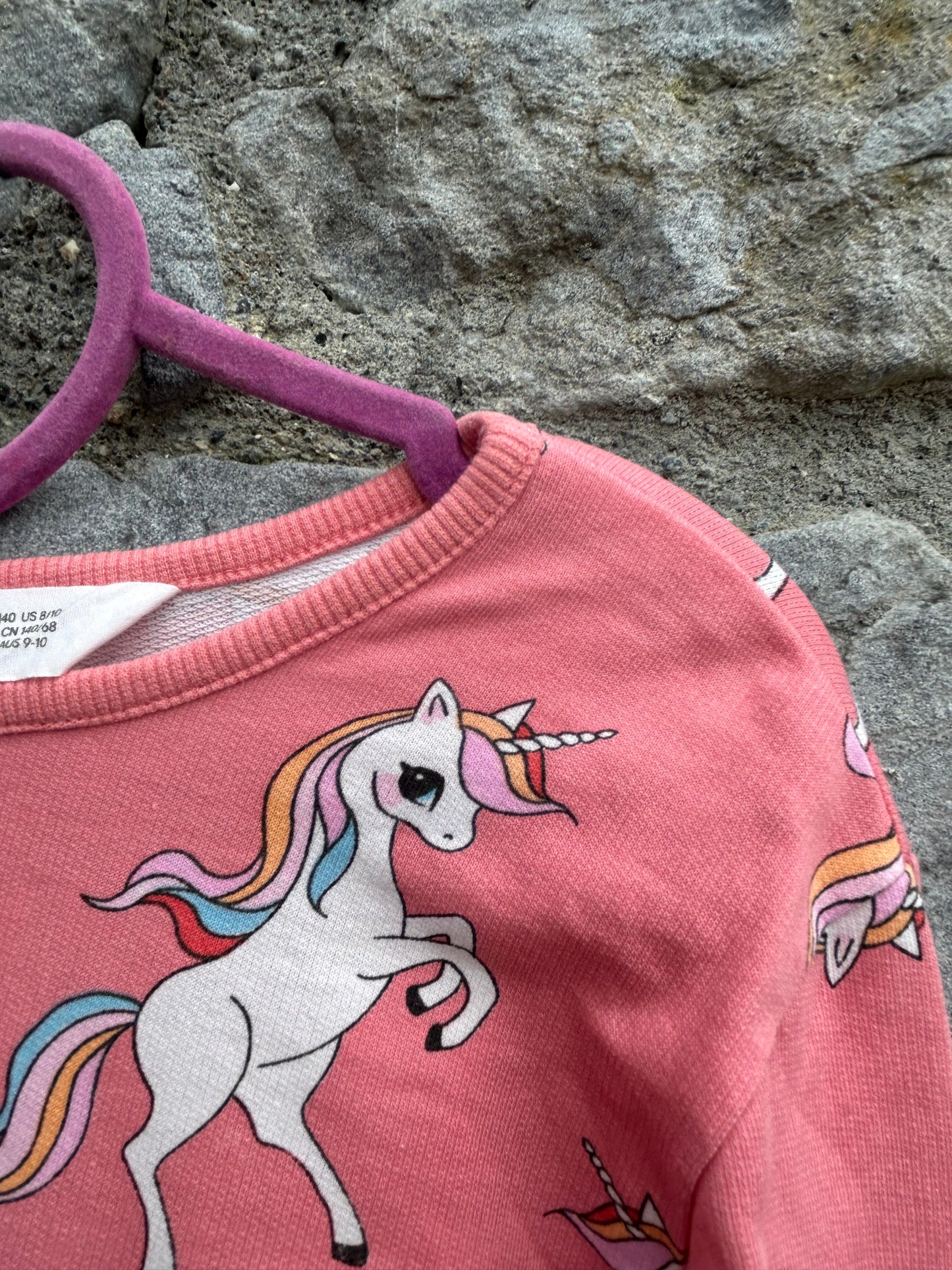 Unicorns peach top 9-10y (134-140cm)