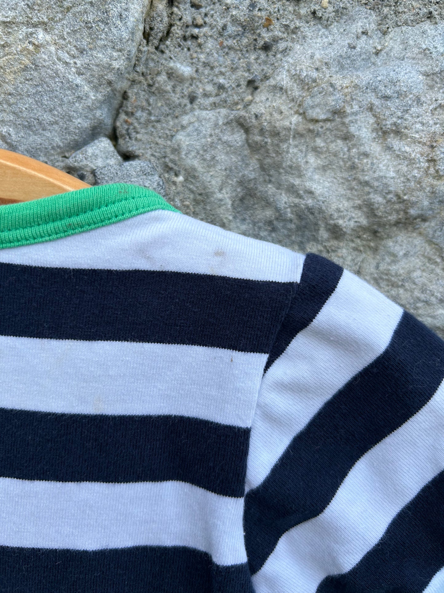 Navy&white stripy vest 0-1m (50-56cm)