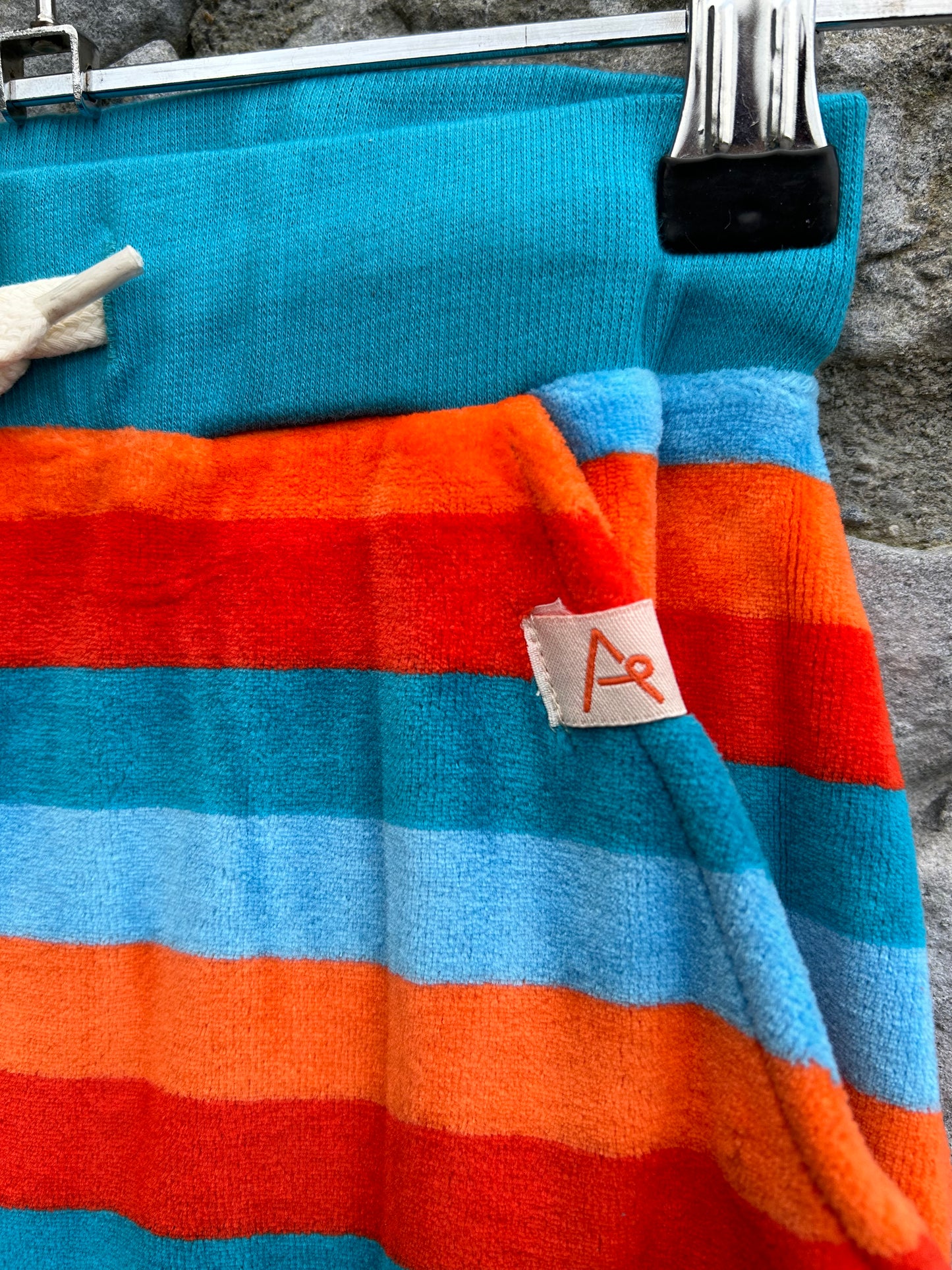 Dragon fire stripy velour pants 2y (92cm)