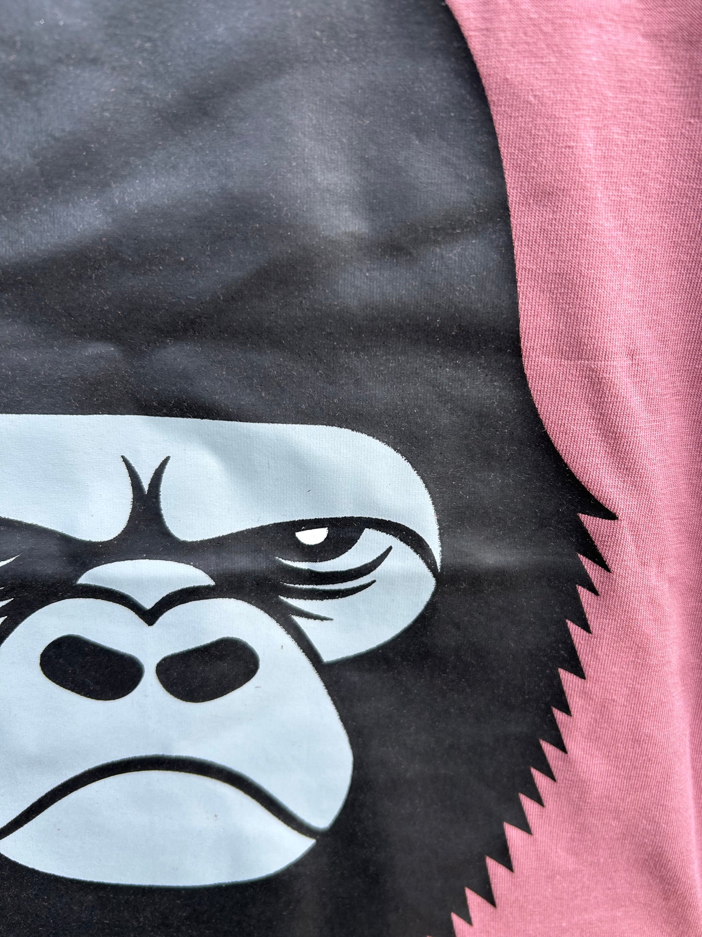 Angry gorilla dusty pink top 2-3y (92-98cm)