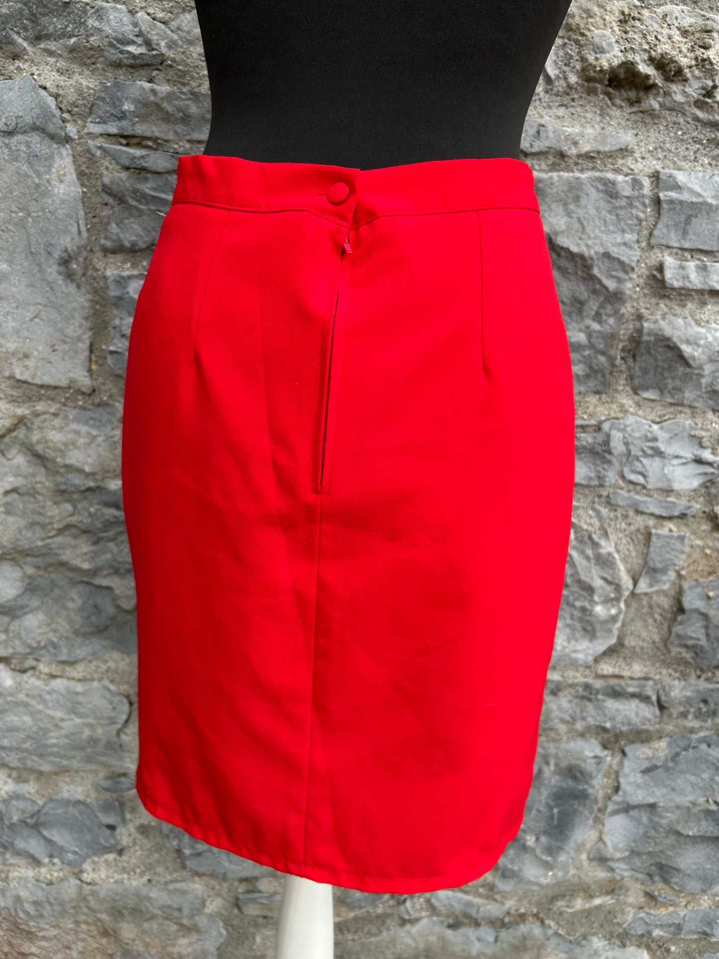 90s red skirt uk 8-10