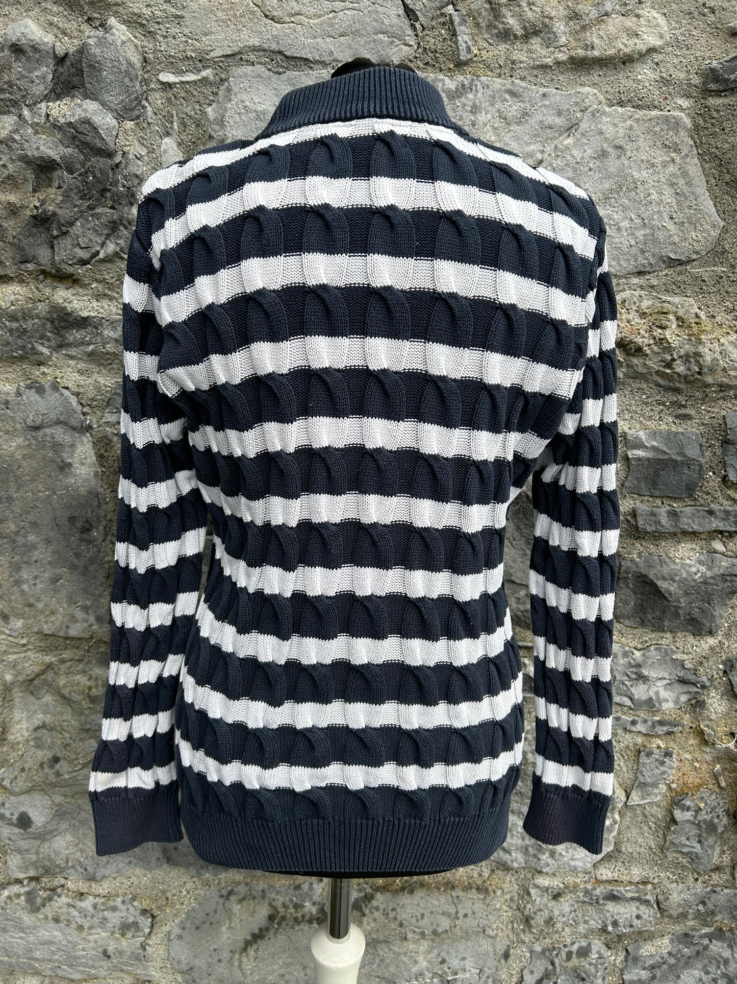 Y2K stripy cable jumper uk 10-12