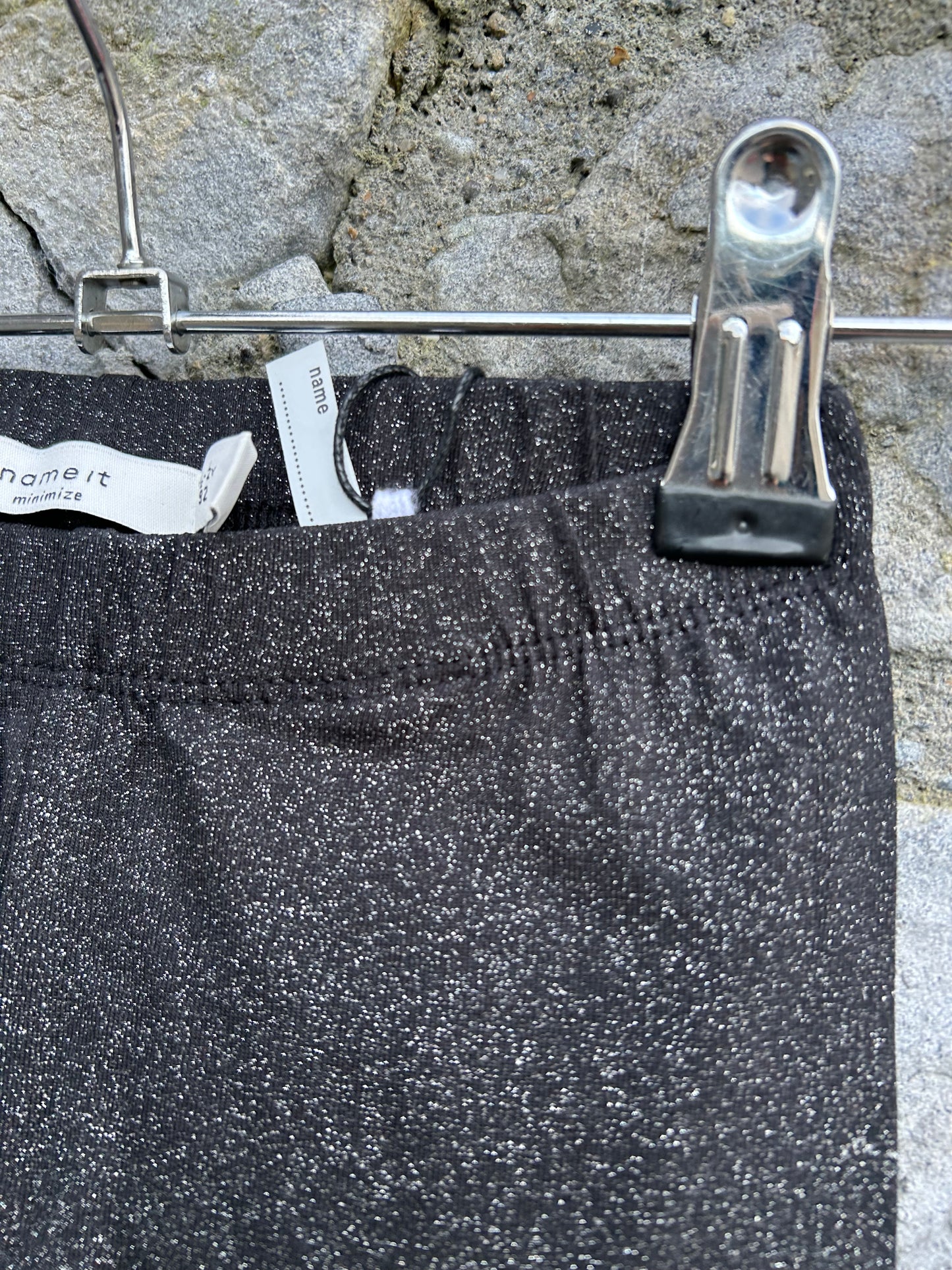 Sparkly black leggings 18-24m (86-92cm)