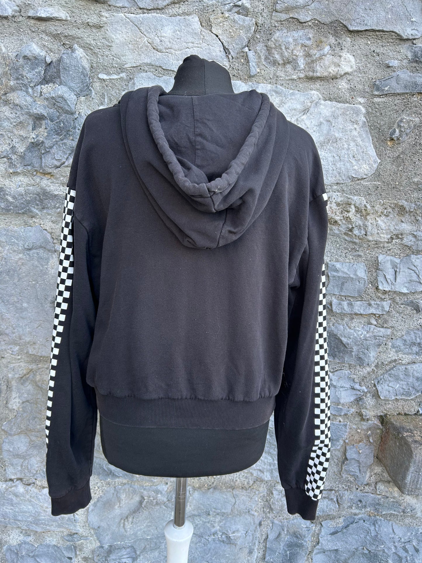 Black short hoodie uk 10-12