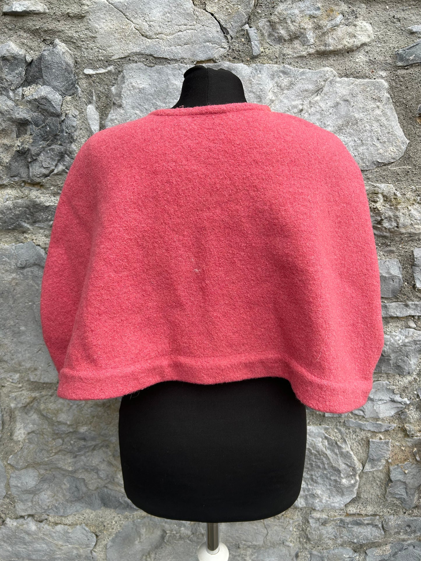 Woolly Coral poncho&scarf