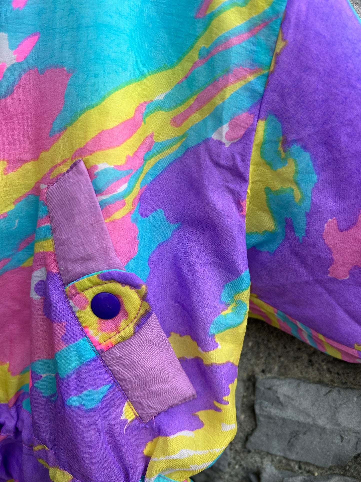80s colourful marble jacket 3-4y (98-104cm)