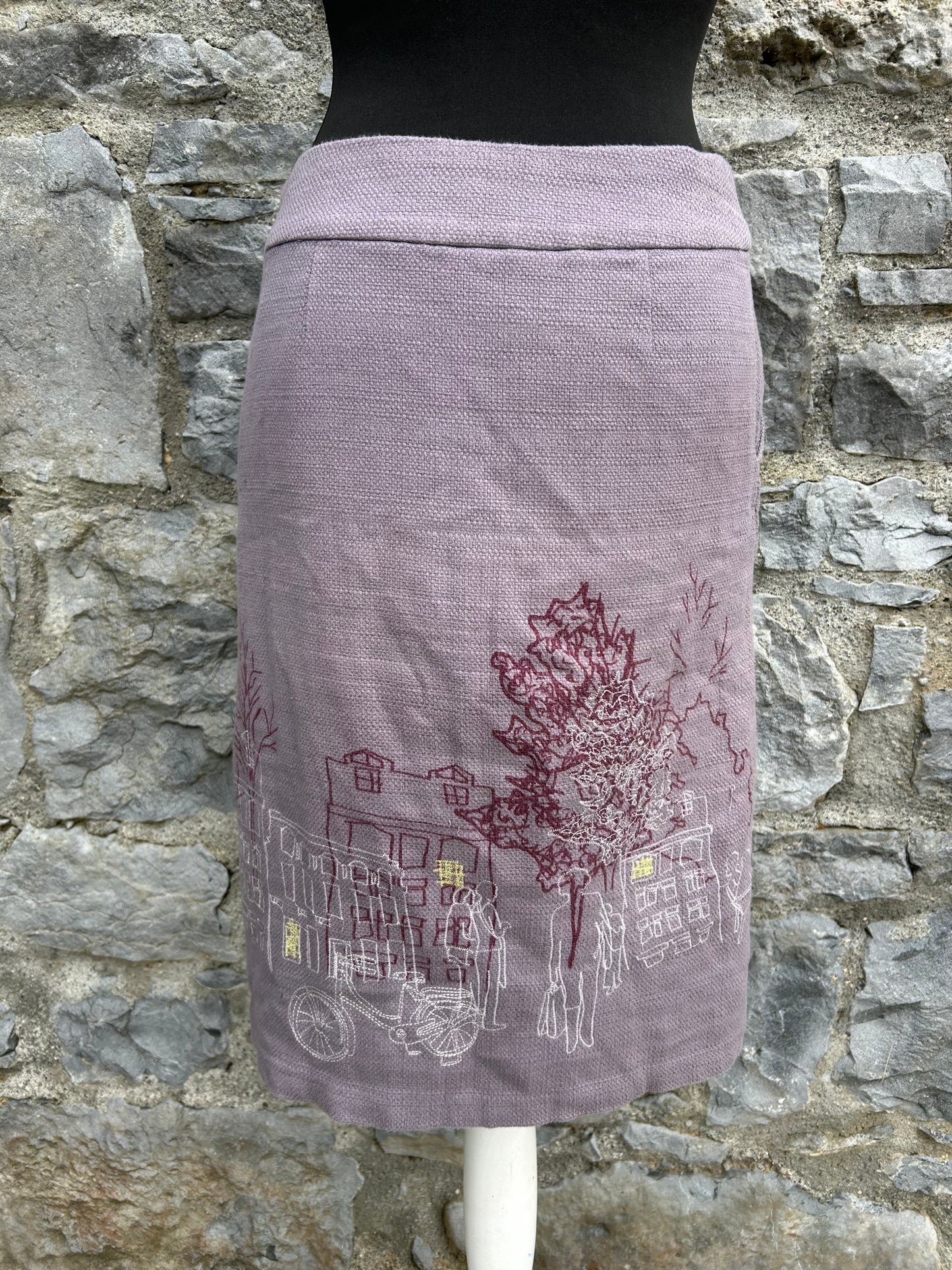 Rose beige city skirt uk 10