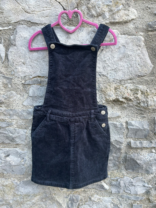 Navy cord pinafore  8-9y (128-134cm)