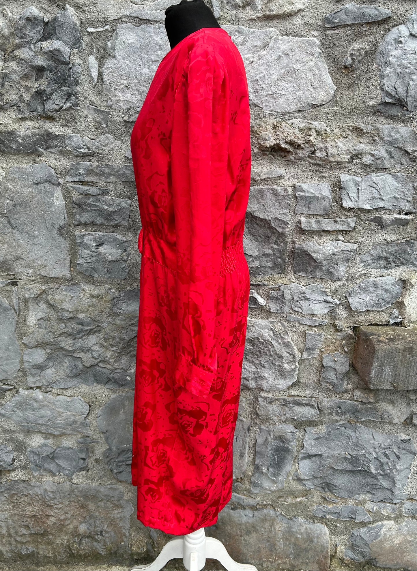 80s red dress uk 12